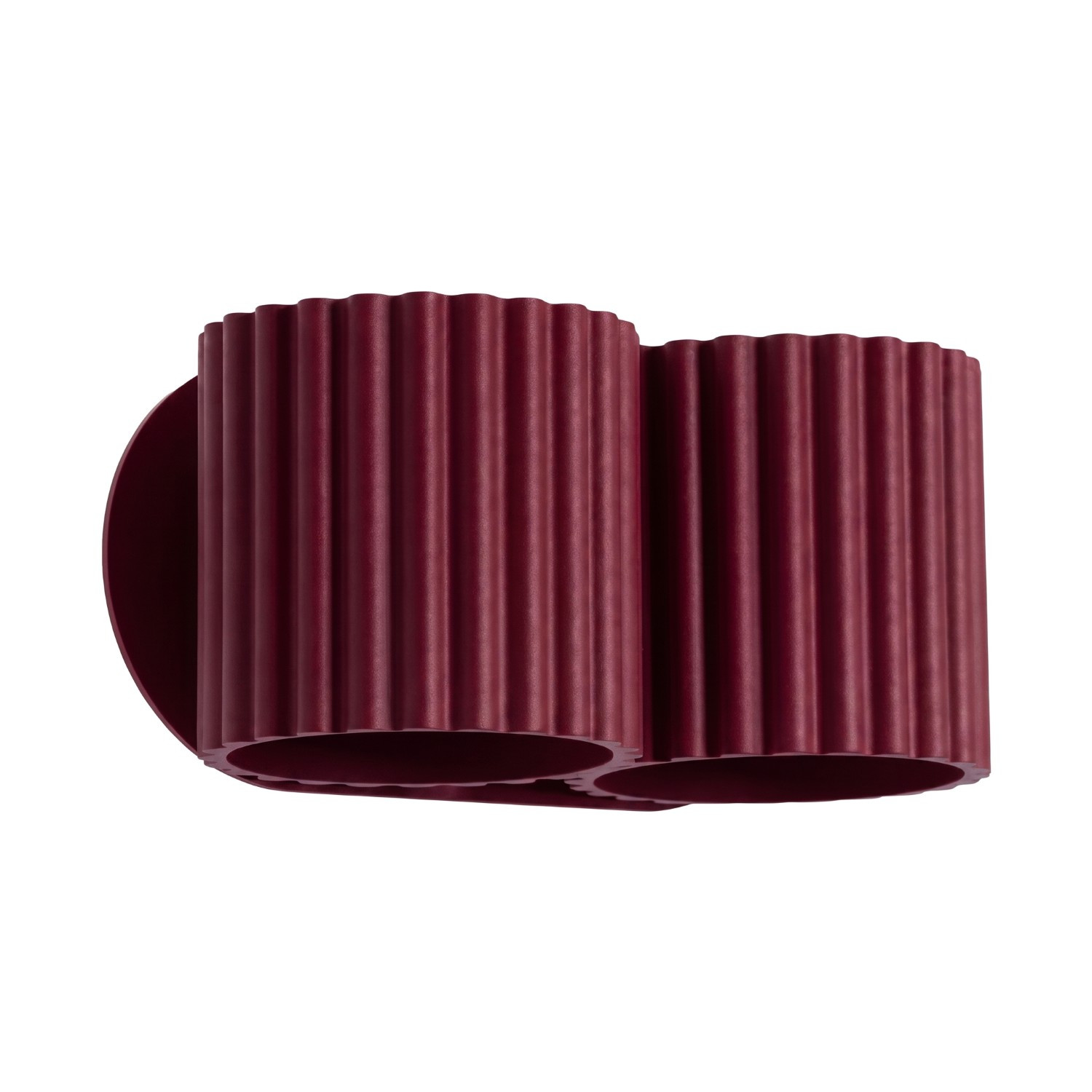 Appliques Aura Aluminium Bourgogne 2xg9 21cm Sollux