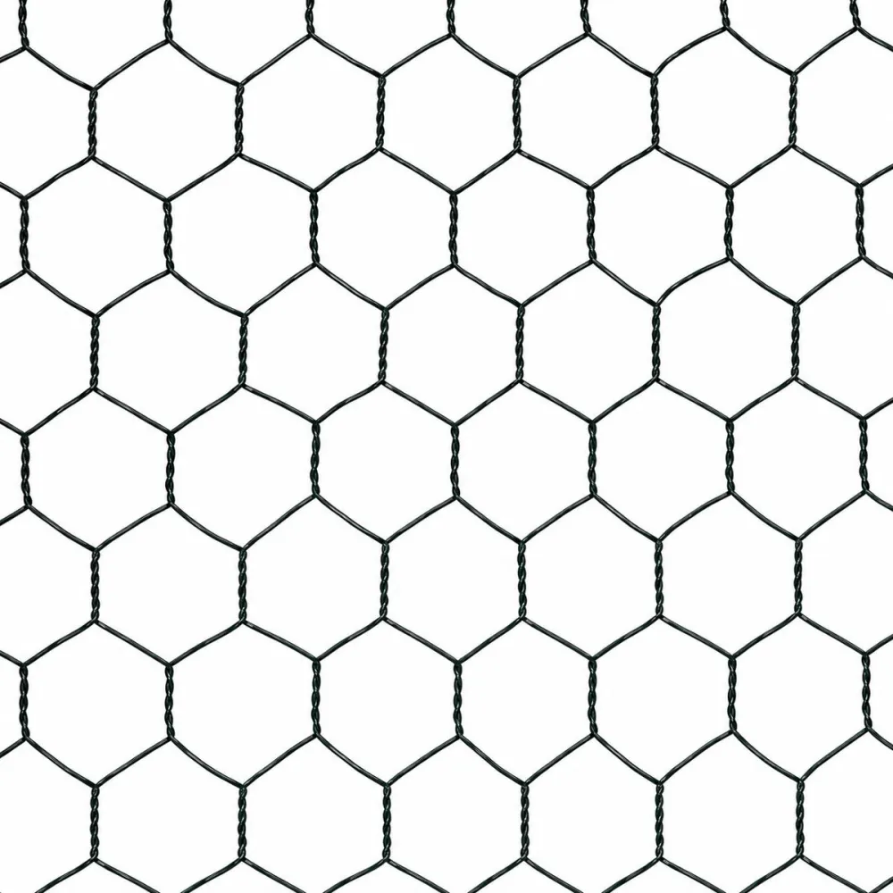 Grillage Maille Hexagonale 25mm Plastifié Vert Hauteur De 0,5 M