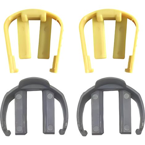 Lot De 4 Clips C De Nettoyage Haute Pression Pour Karcher K2 K3 K4 K5 K6 K7, Clip Connecteur Rapide Pour Tuyau Et Pistolet, (2 Gris, 2 Jaunes)