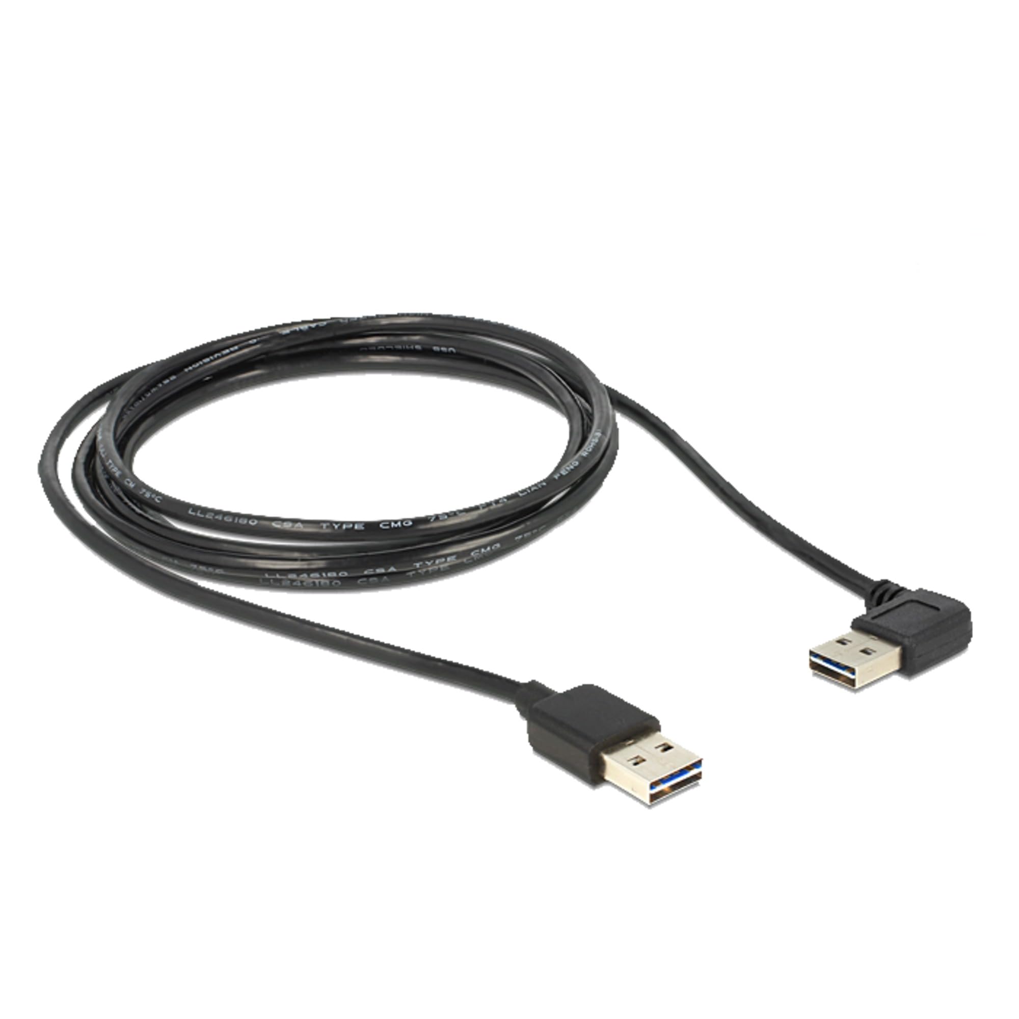 Easy-usb 2.0 Kabel, Usb-a Stecker Usb-a Stecker 90° Verwendung: Embout Von Usb-a Geräten An Pc Oder Notebook