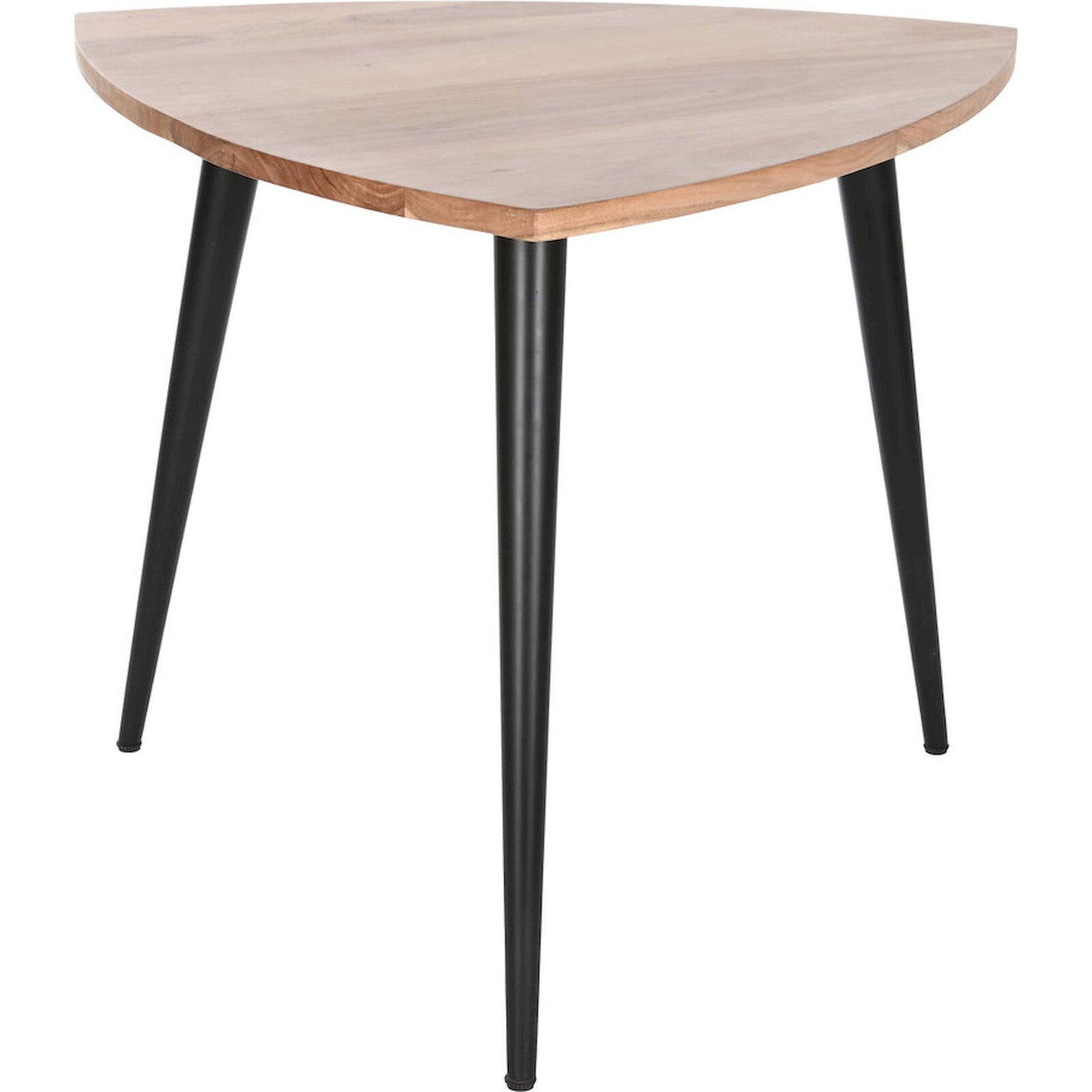 Table Basse Élégante En Acacia Et Pieds Métal Noir - Acacia Naturel Et Métal Noir
