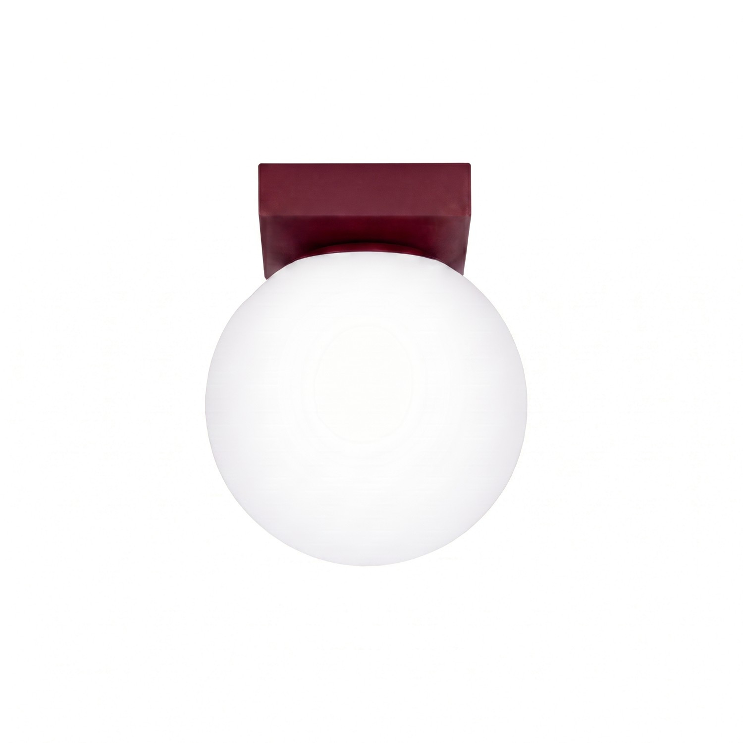 Plafonniers Yoli Acier/verre Bourgogne 1xg9 12cm Sollux