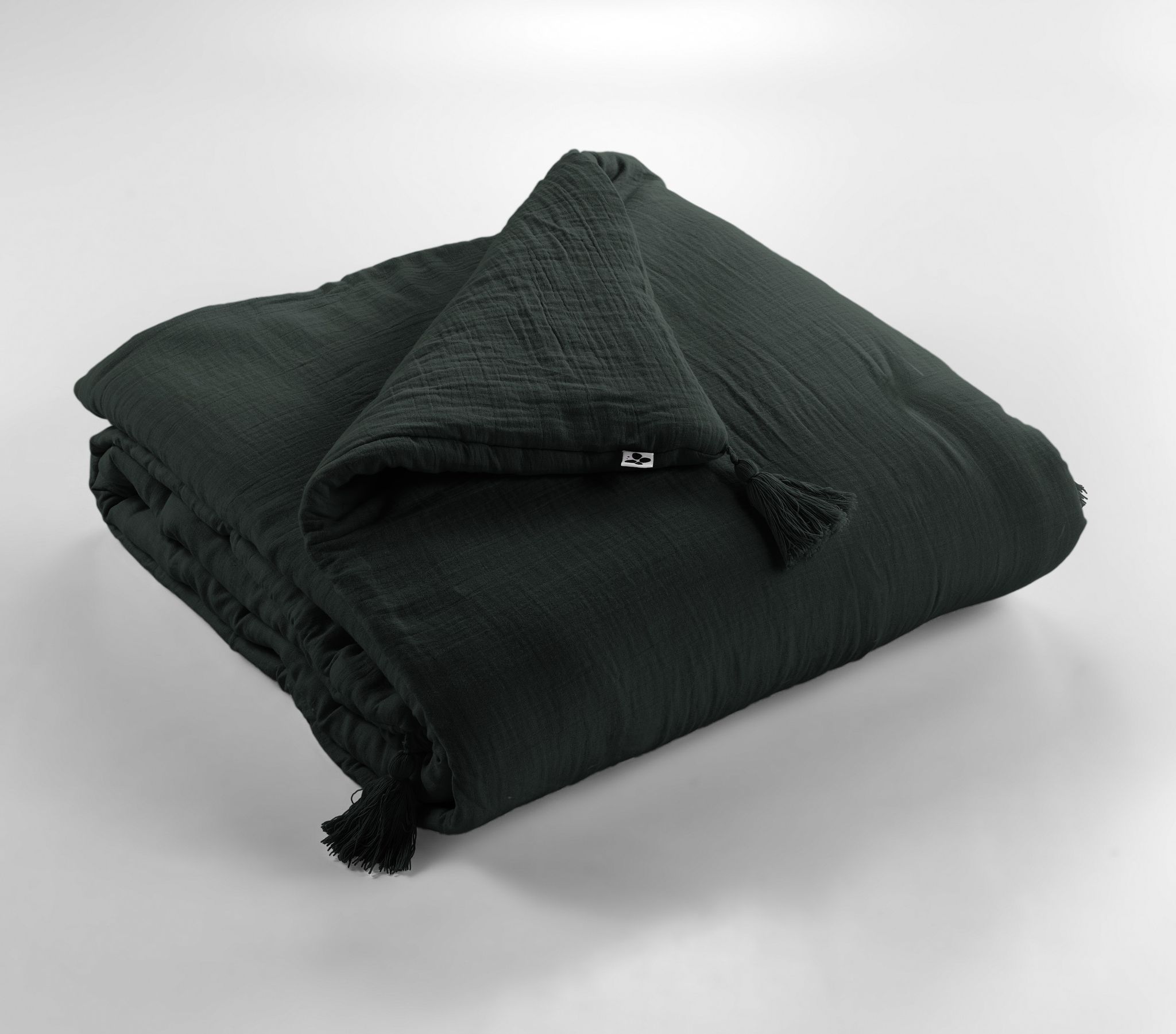 Bout De Lit 90 X 200 Cm - Double Gaze De Coton - Sapin