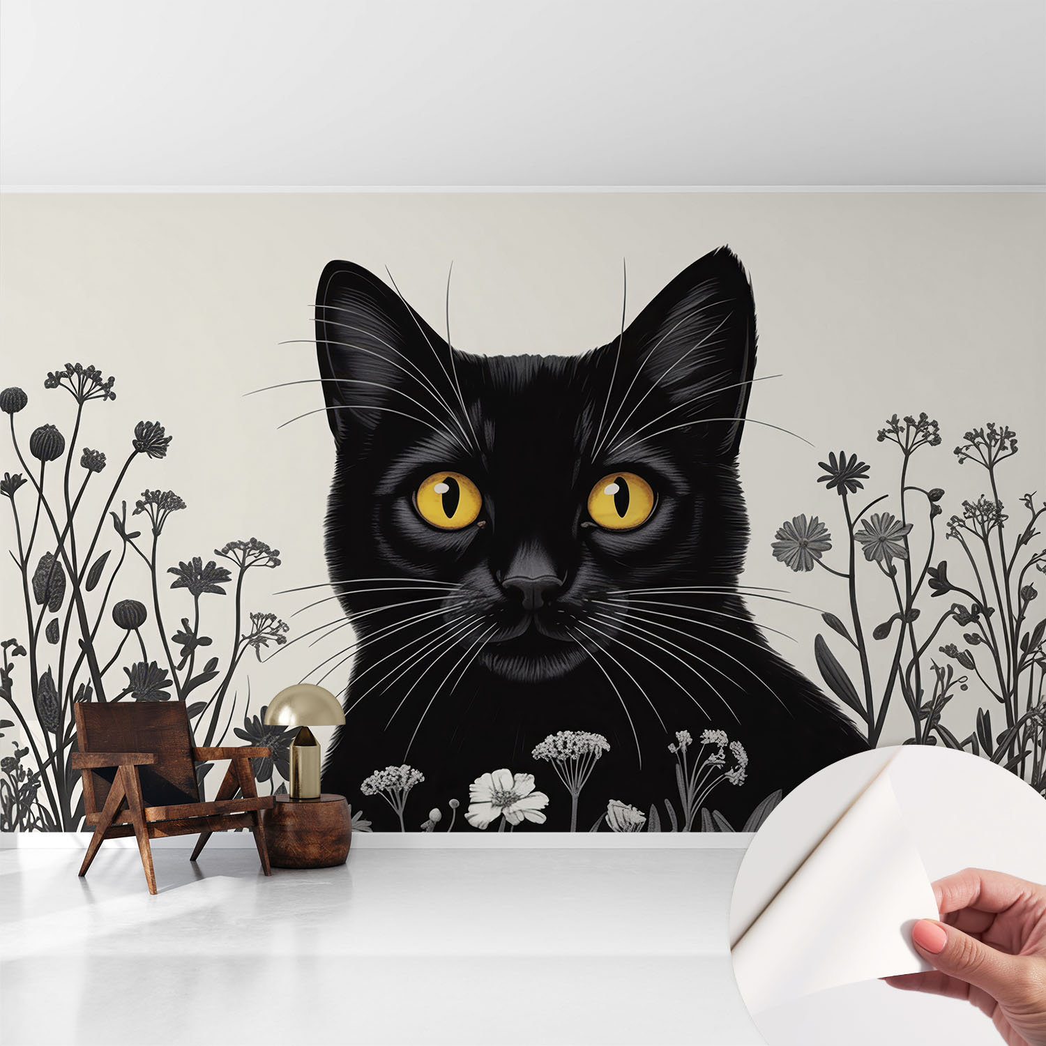 Papier Peint Adhésif Décoratif Pour Salon Chambre Et Cuisine Facile À Poser Avec Colle Fleurs De Coquelicot 416x254 Cm