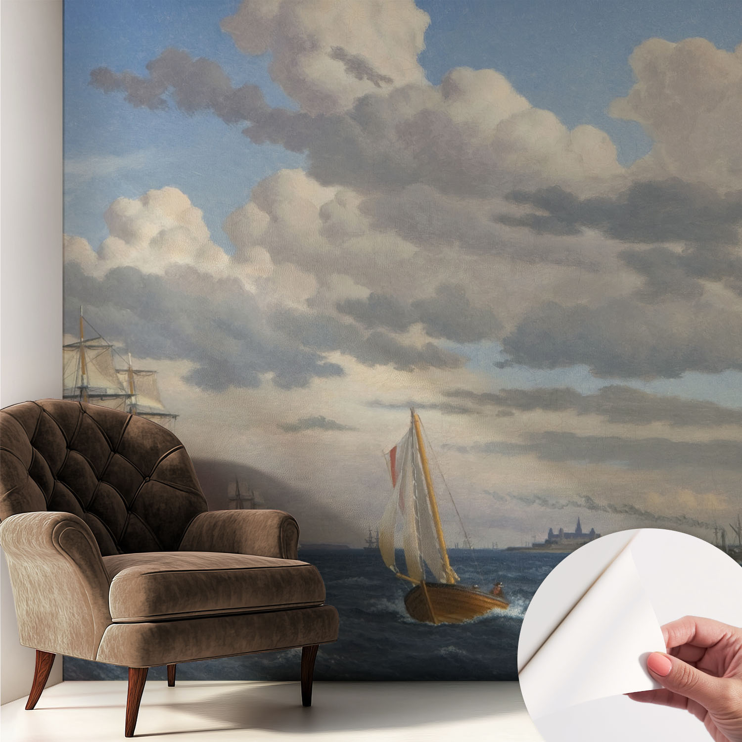 Papier Peint Adhésif Décoratif Avec Colle Pour Salon Chambre Et Bureau Installation Rapide Aventure En Mer 250x250 Cm