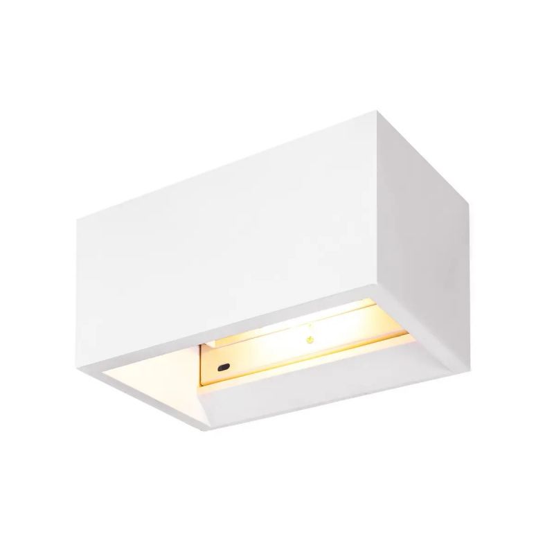 Applique Intérieure Plastra Rectangulaire Blanc R7s 118mm 20w Max Plâtre - Slv - 1002238