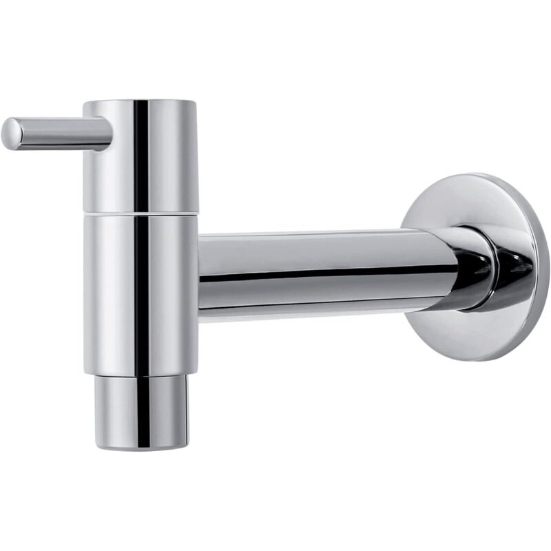 Robinet D'Eau Froide Mural Long Pour Salle De Bain,robinet D'Eau Froide, Robinet De Salle De Bain,petit Robinet Mural Pour Salle De Bain (robinet Mural De Salle De Bain)