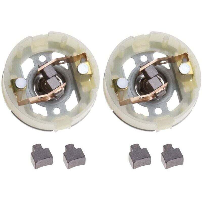 2 Porte-balais De Charbon Pour Le Moteur Rs550 Et 4 Balais De Charbon Pour La Perceuse-visseuse