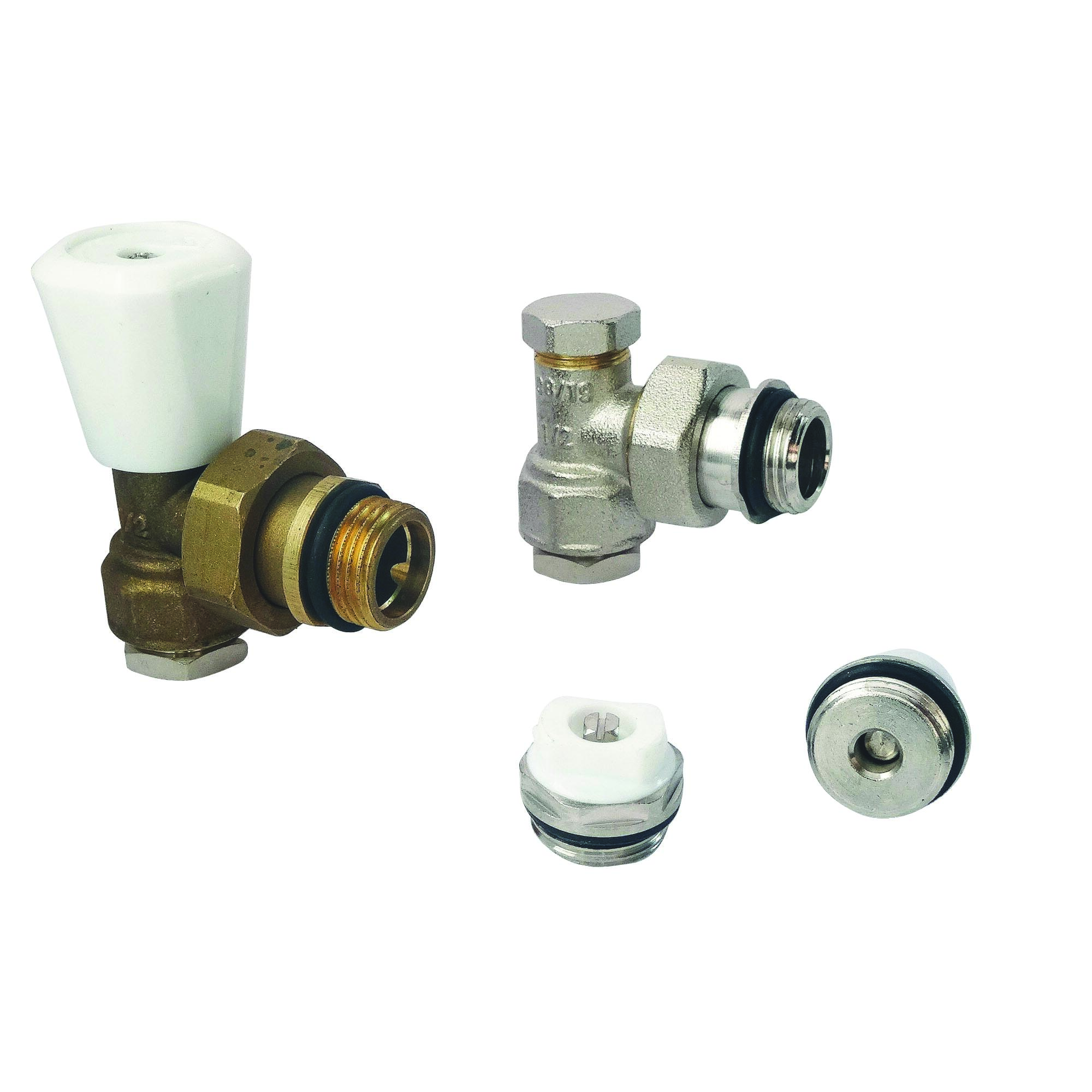 Kit Radiateur Robinet Equerre 15/21