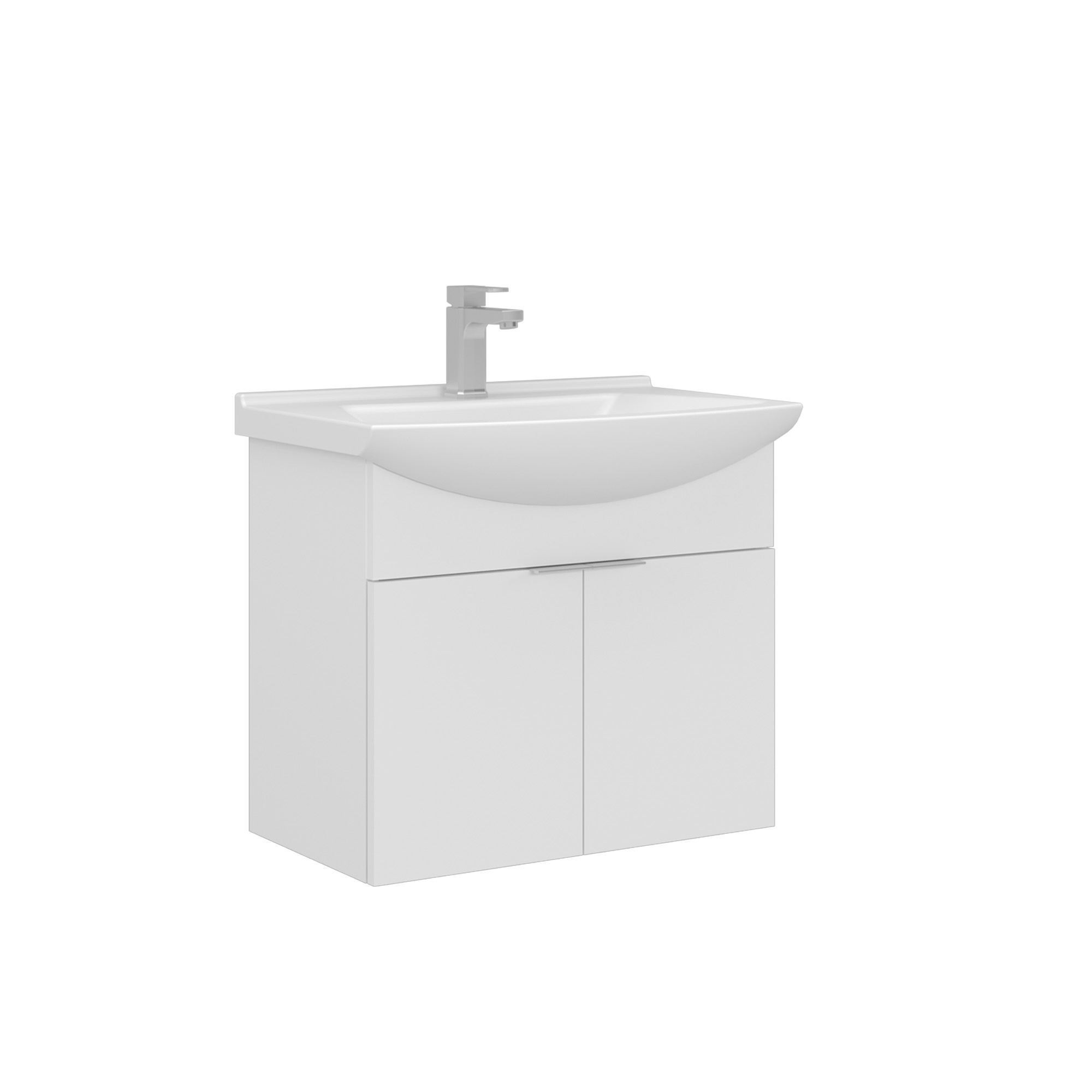 Meuble Vasque "purus 65" - 65 X 50 X 58 Cm - White
