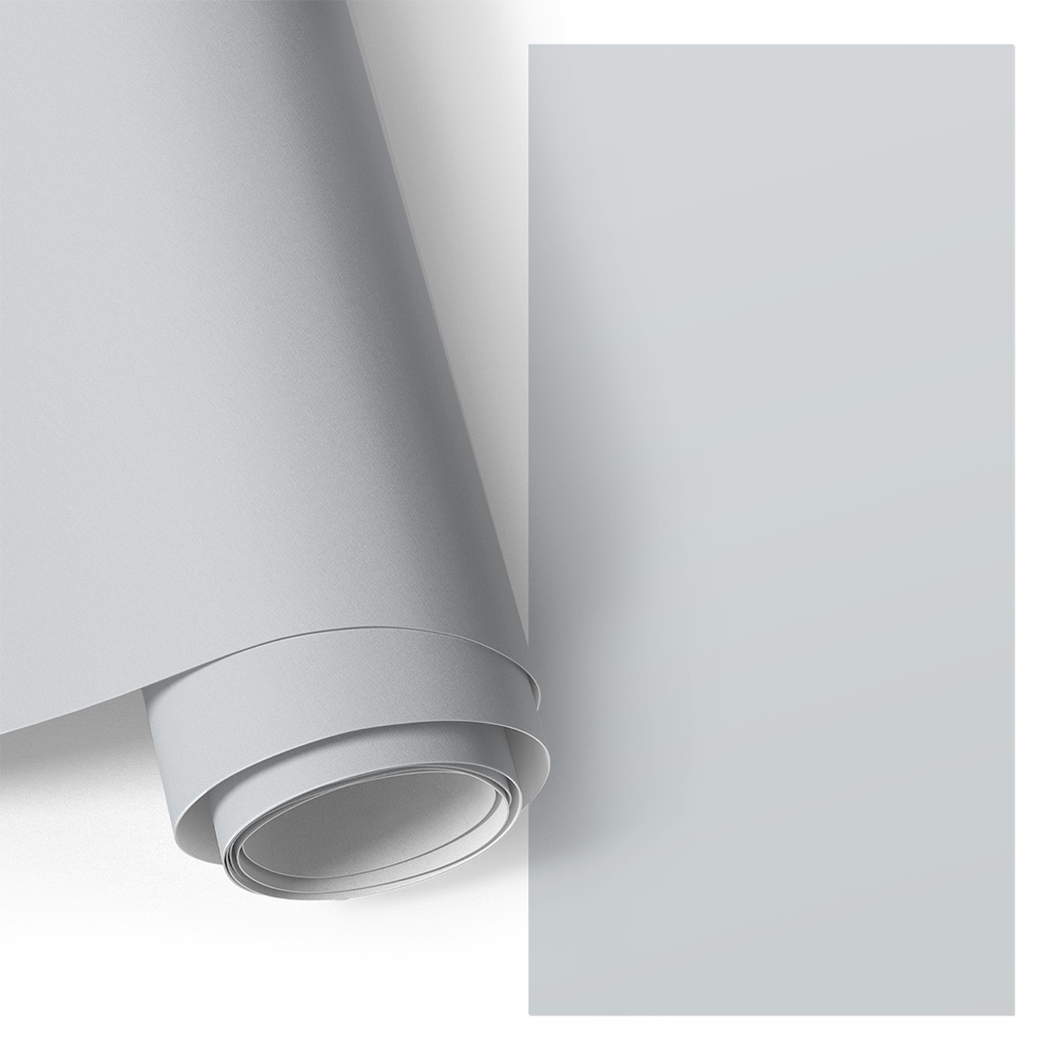 Film Adhésif - Adhésif Décoratif - Facile À Poser - Pour Meubles - Pour Cuisine - Pour Table Gris Clair 65x130 Cm