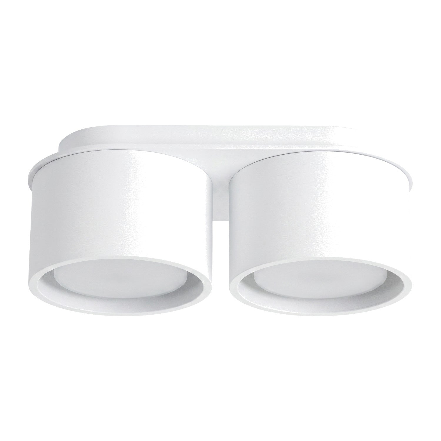 Plafonnier Minimaliste Blanc Double 2xgx53 10w Modo Sollux Lighting