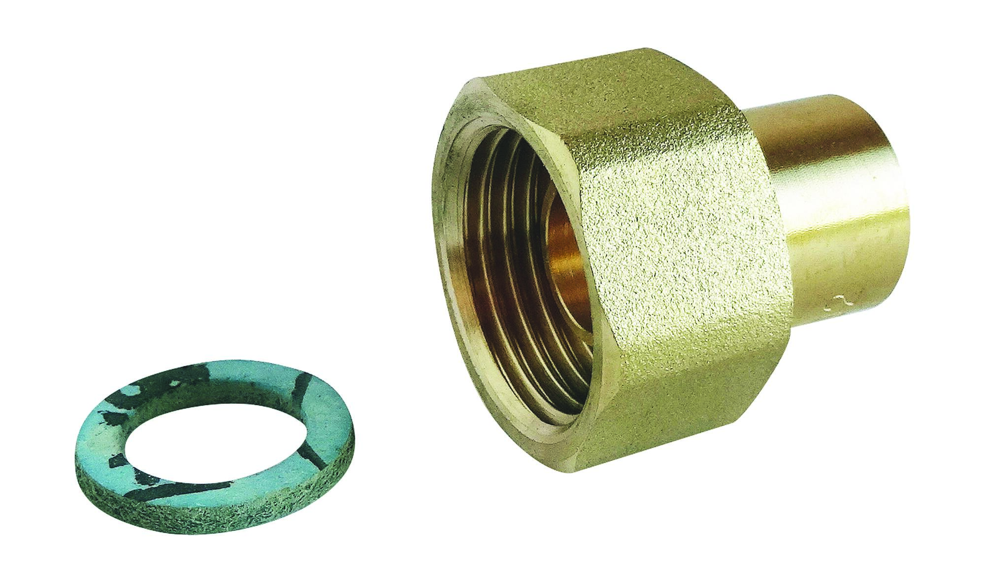 Raccord 2 Pièces Pour Gaz Naturel - Cuivre Ø12 - Ecr.tournant F15/21