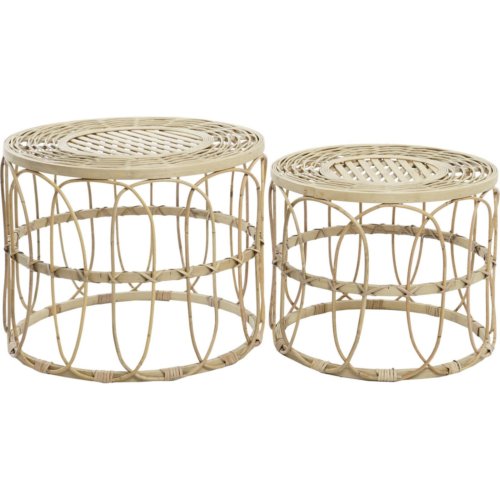 Table D'Appoint En Rotin Tressé Pour Une Ambiance Cosy - Marron Naturel Tressé