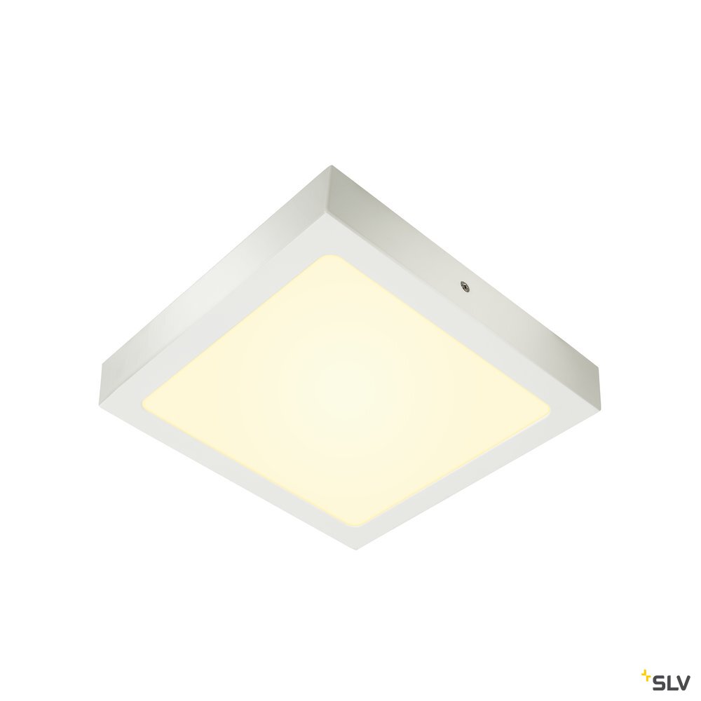 Slv - Plafonniers Intérieurs Led Senser 24 Plafonnier Intérieur Carré Blanc Mat Led 15w 3000k Variable Tri 1003019