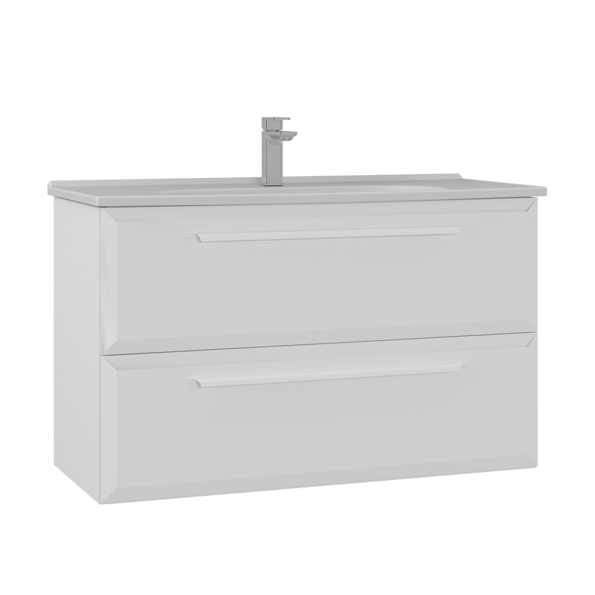Meuble Vasque "nuvola 100 V2" - 100 X 50 X 62 Cm - White