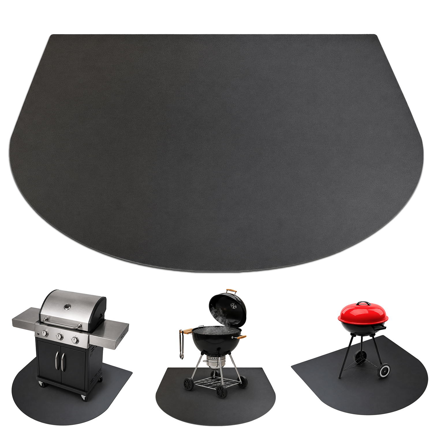 Plaque De Protection Sol Barbecue - Brasero - Tapis De Grill En Métal - Résistant À L'Huile Et Déperlant - Protection Du Gazon De La Pelouse 100x100cm