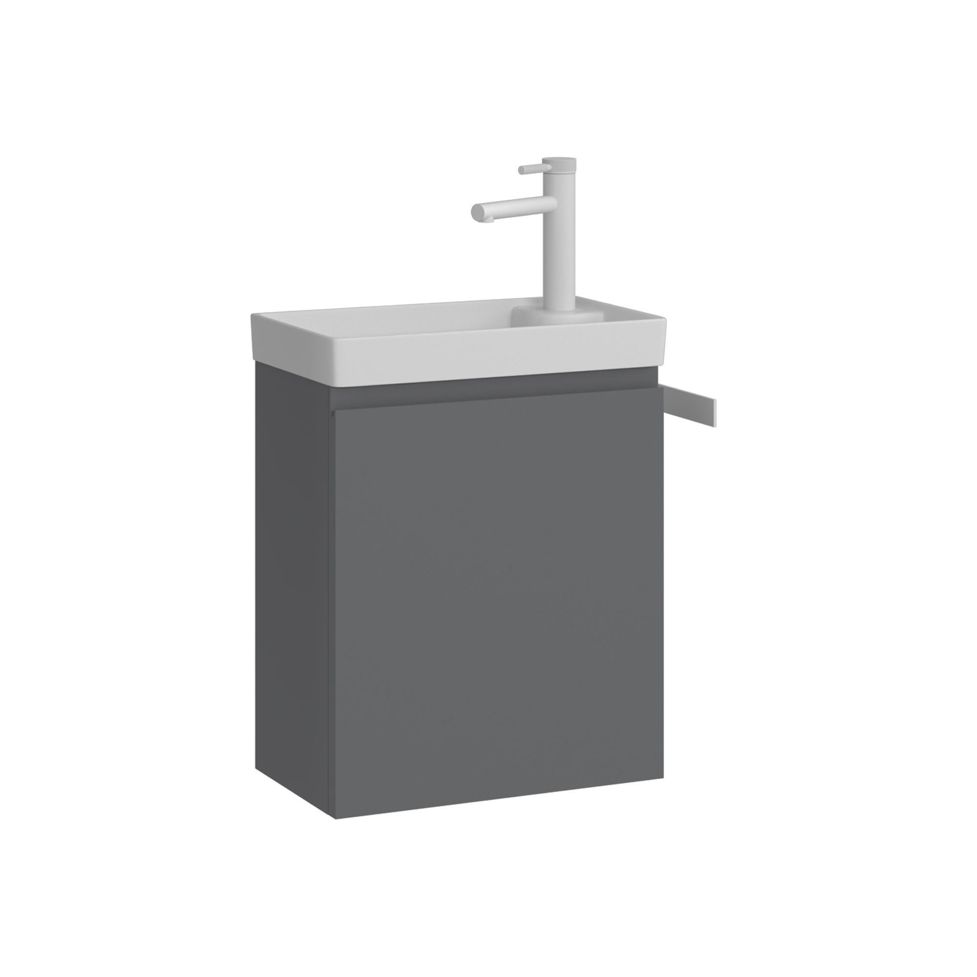 Meuble Vasque "ferla 40" - 40 X 22 X 50 Cm - Matte Grey