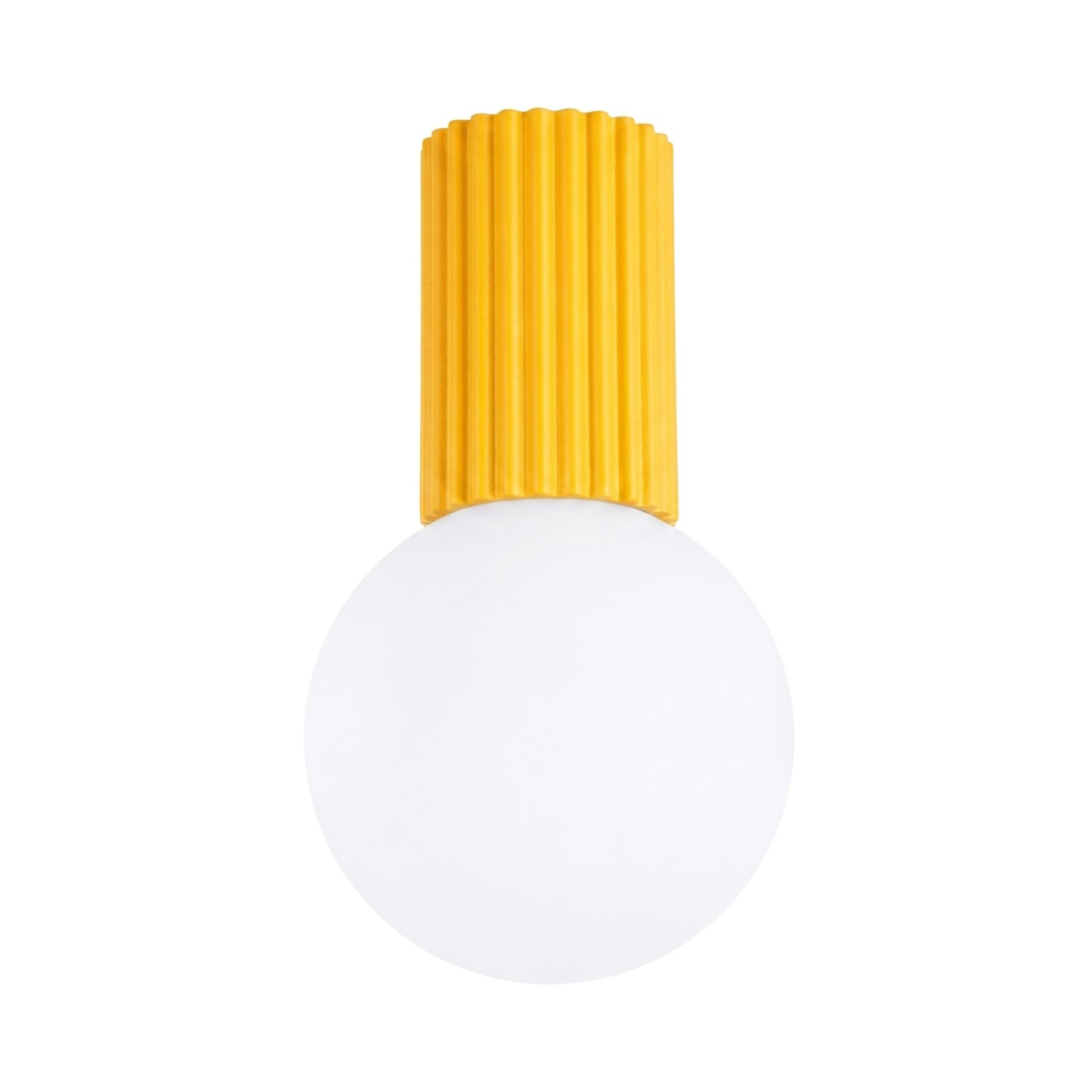 Plafonniers Halo Aluminium/verre Jaune 1xg9 12cm Sollux