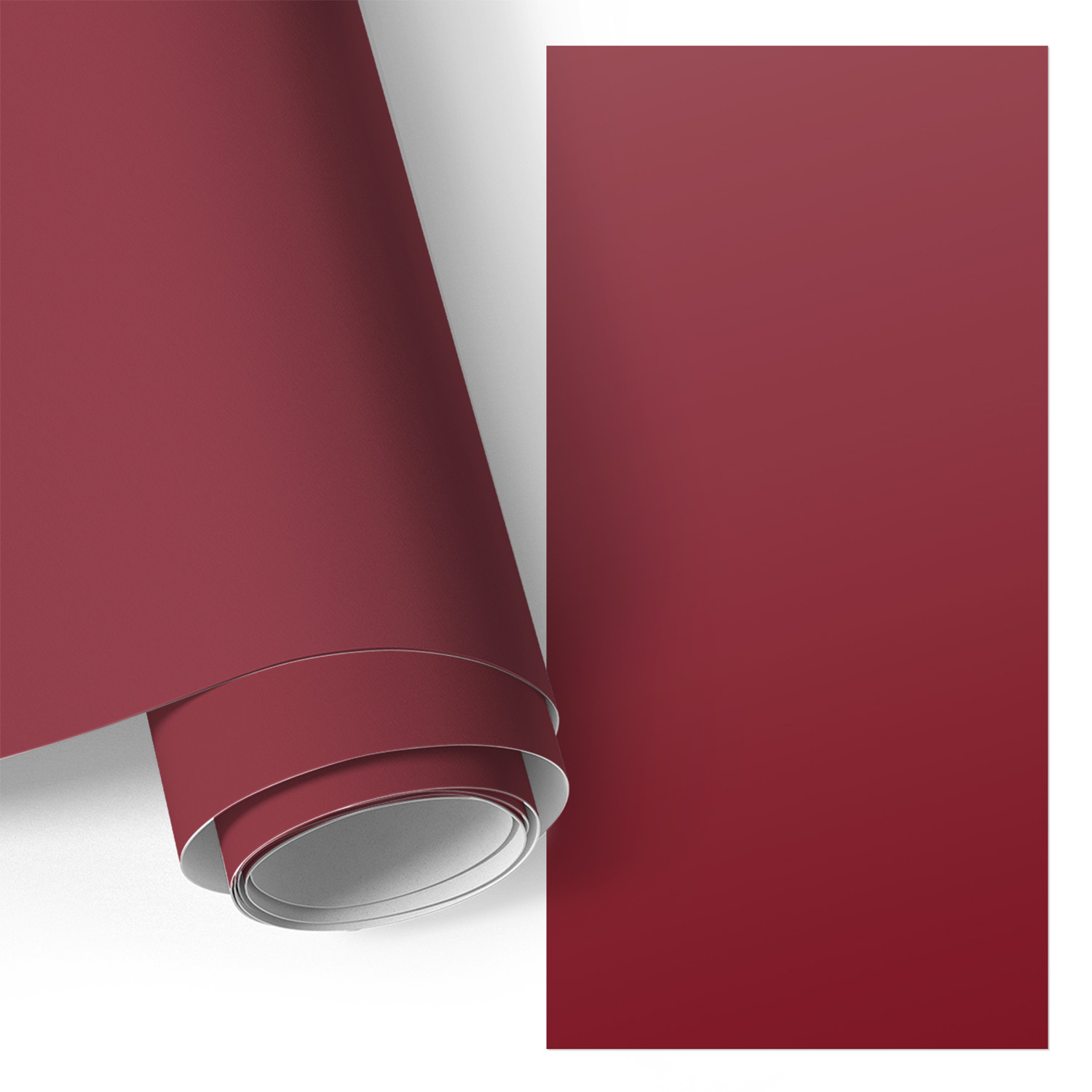 Film Auto-adhésif - Adhésif Décoratif - Imperméable - Pour Meubles - Pour Portes Bordeaux Vif 50x100 Cm