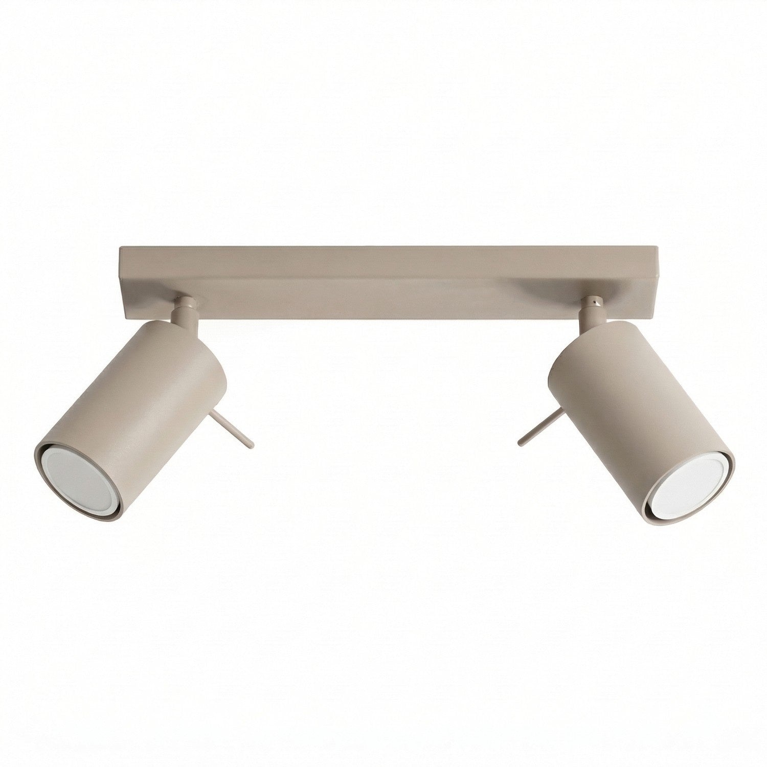 Plafonnier Moderne Taupe 30 Cm Spots 2xgu10 10w Ring Sollux Lighting