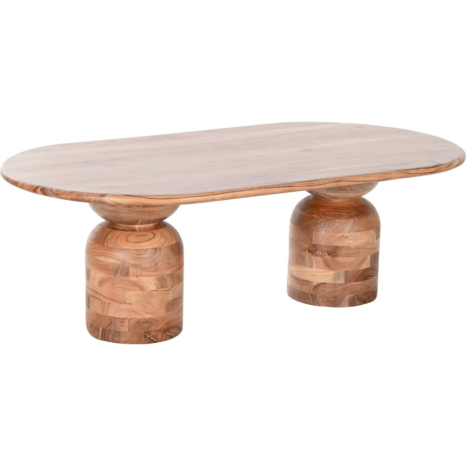 Table Basse Élégance Naturelle Marron En Acacia - Brun Naturel D'Acacia