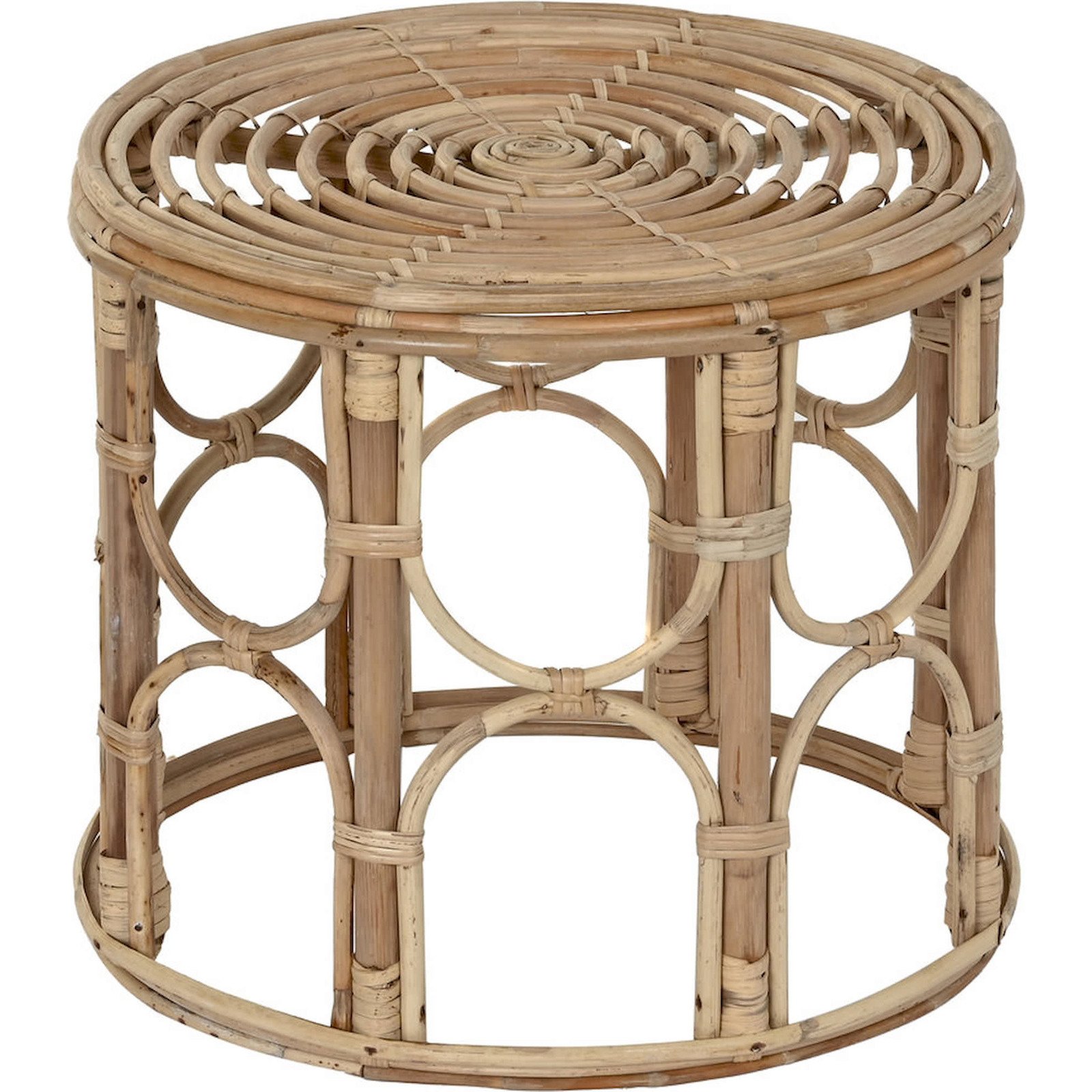 Table D'Appoint Rotin Naturel Pour Intérieur Cosy - Rotin Naturel Beige
