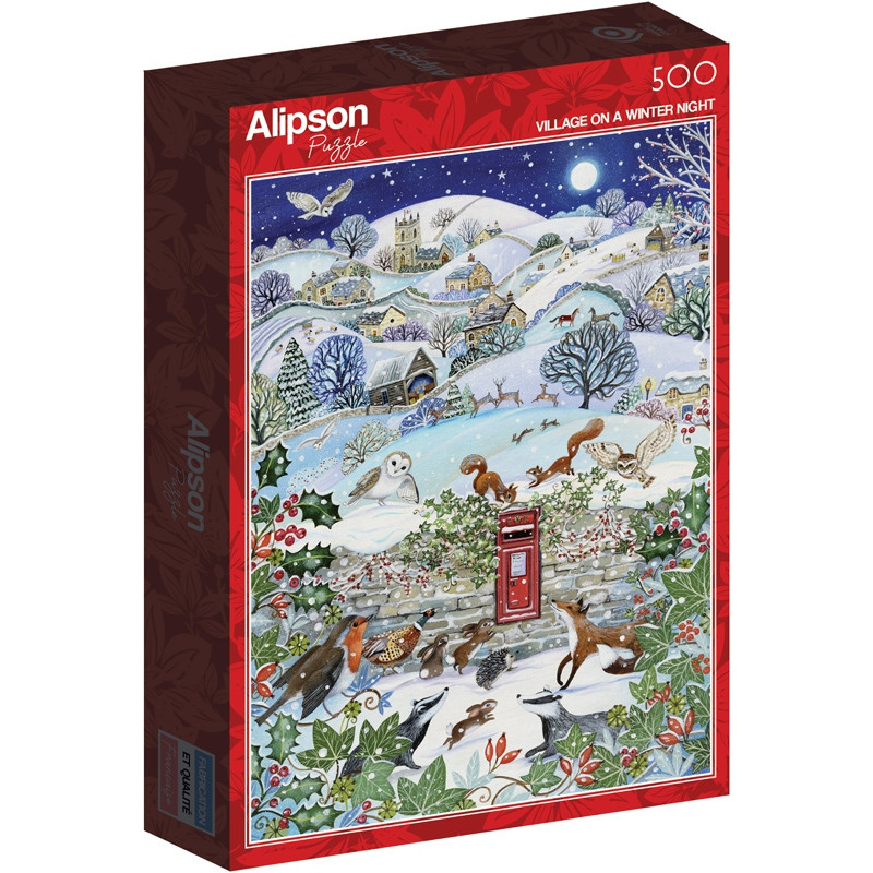 Puzzle de 500 pièces Alipson Puzzle Village Sous La Neige