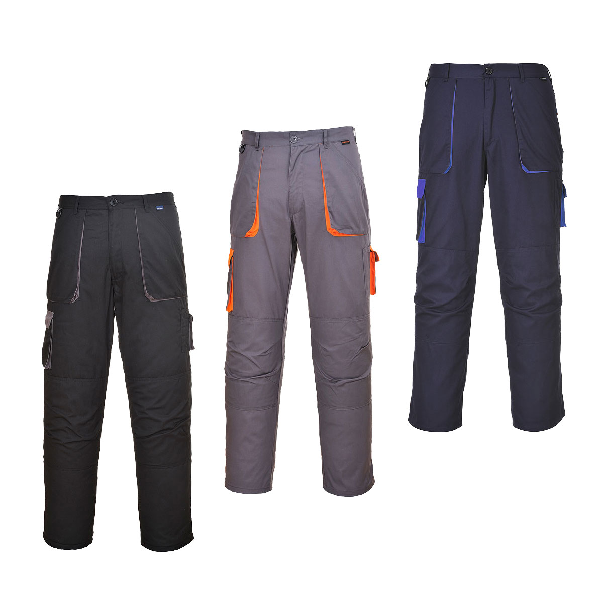 Portwest - Pantalon De Travail Multipoches Texo Contrast Gris M