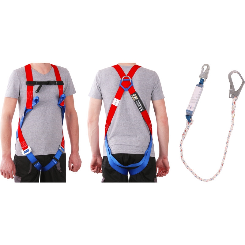 Harness And Lanyard Fall Protection Kit Rouge Unique