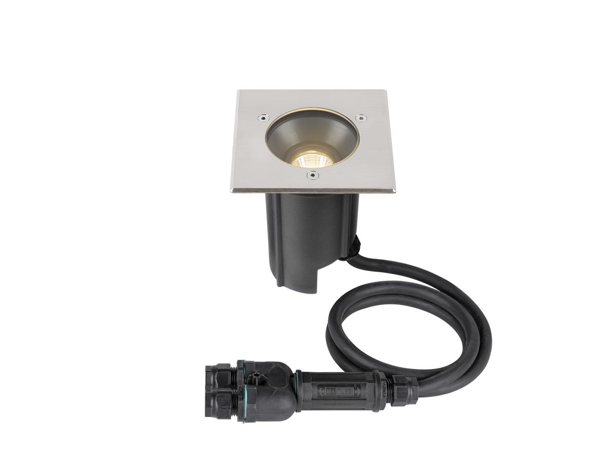 Encastré Sol Dasar® M Carré 24° 3000k Driver Dali Acier Inoxydable - Slv - 1007811