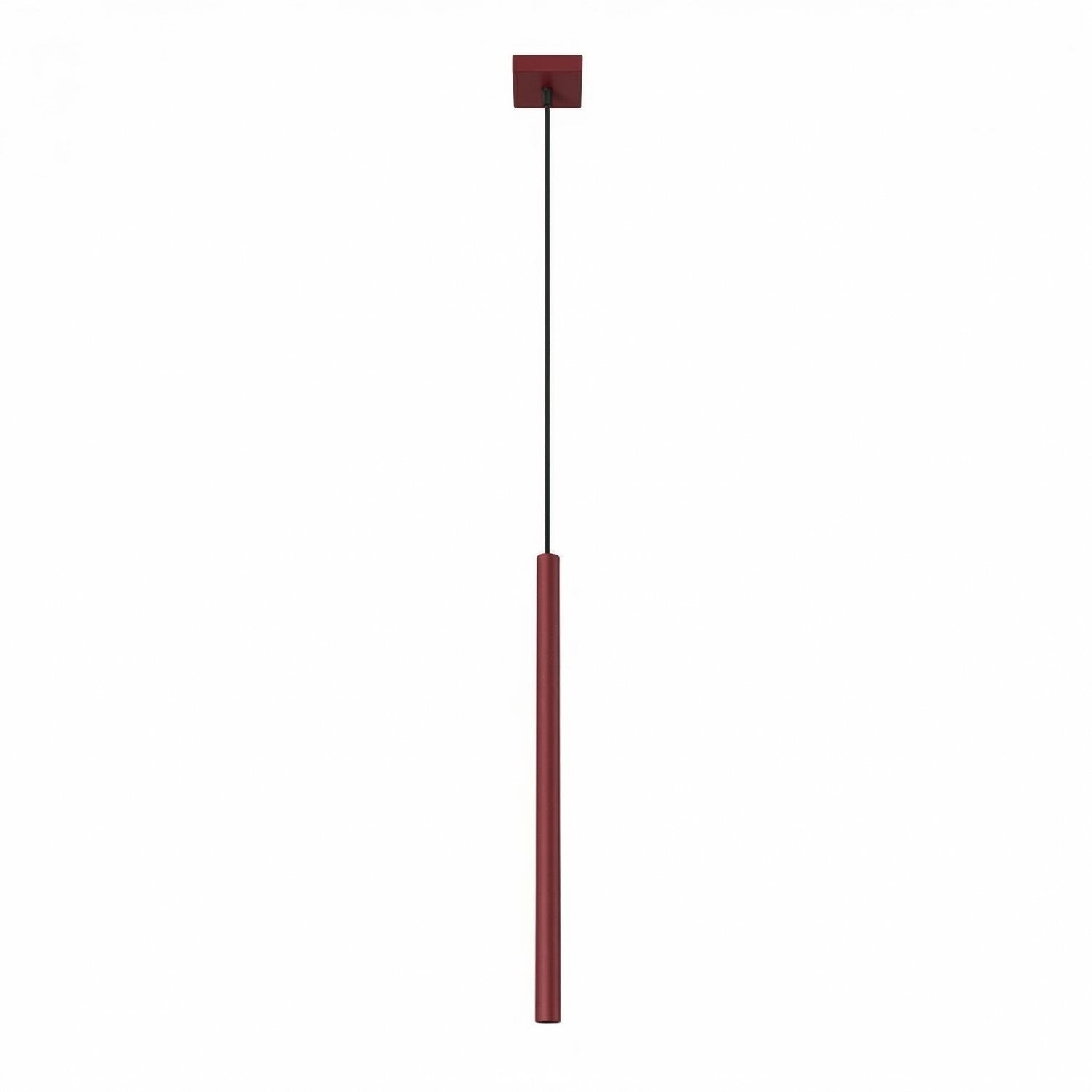 Suspension Moderne Tube Étroit Bordeaux 1xg9 8w Pastelo Sollux Lighting