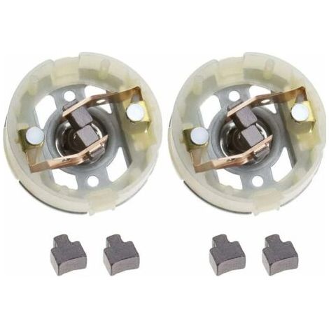 2 Porte-balais De Charbon Pour Le Moteur Rs550 Et 4 Balais De Charbon Pour La Perceuse-visseuse
