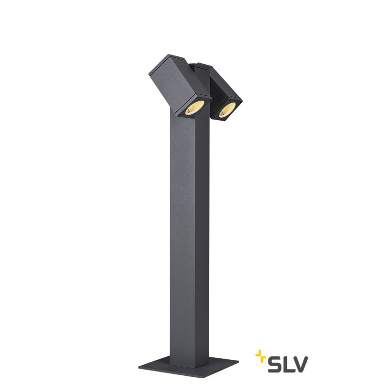 Slv - Bornes Extérieures Theo Pathlight Borne Extérieure Double Anthracite Gu10 2x 7w Max Ip44 1002871