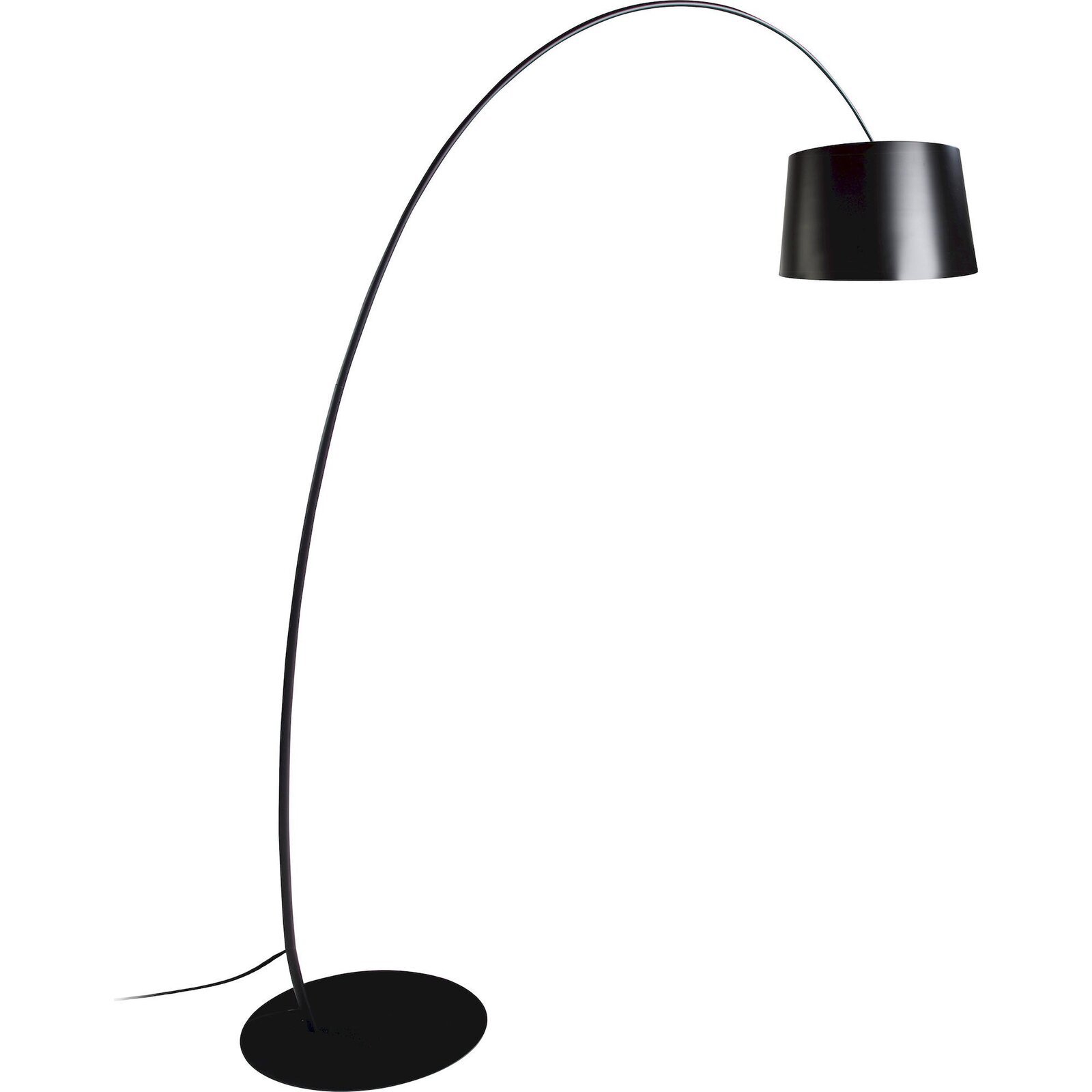 Lampadaire Arqué Noir Mat Angel Cerda Réglable En Hauteur - Noir Mat Élégant Et Ajustable