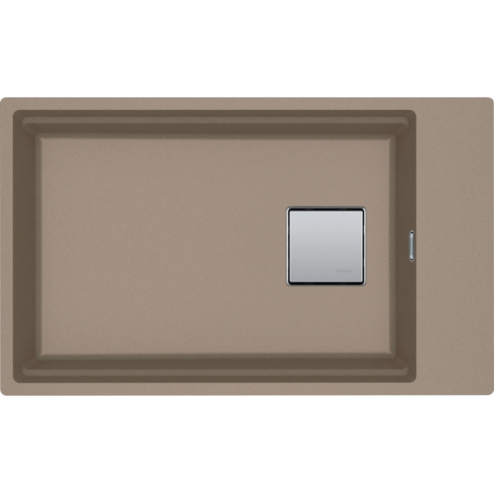 Franke - Cuve Kubus 2.0 Fragranit Kng 110-62 - Oyster - Manuel - 760 X 460 X 200 Mm (sous-meuble 80 Cm)