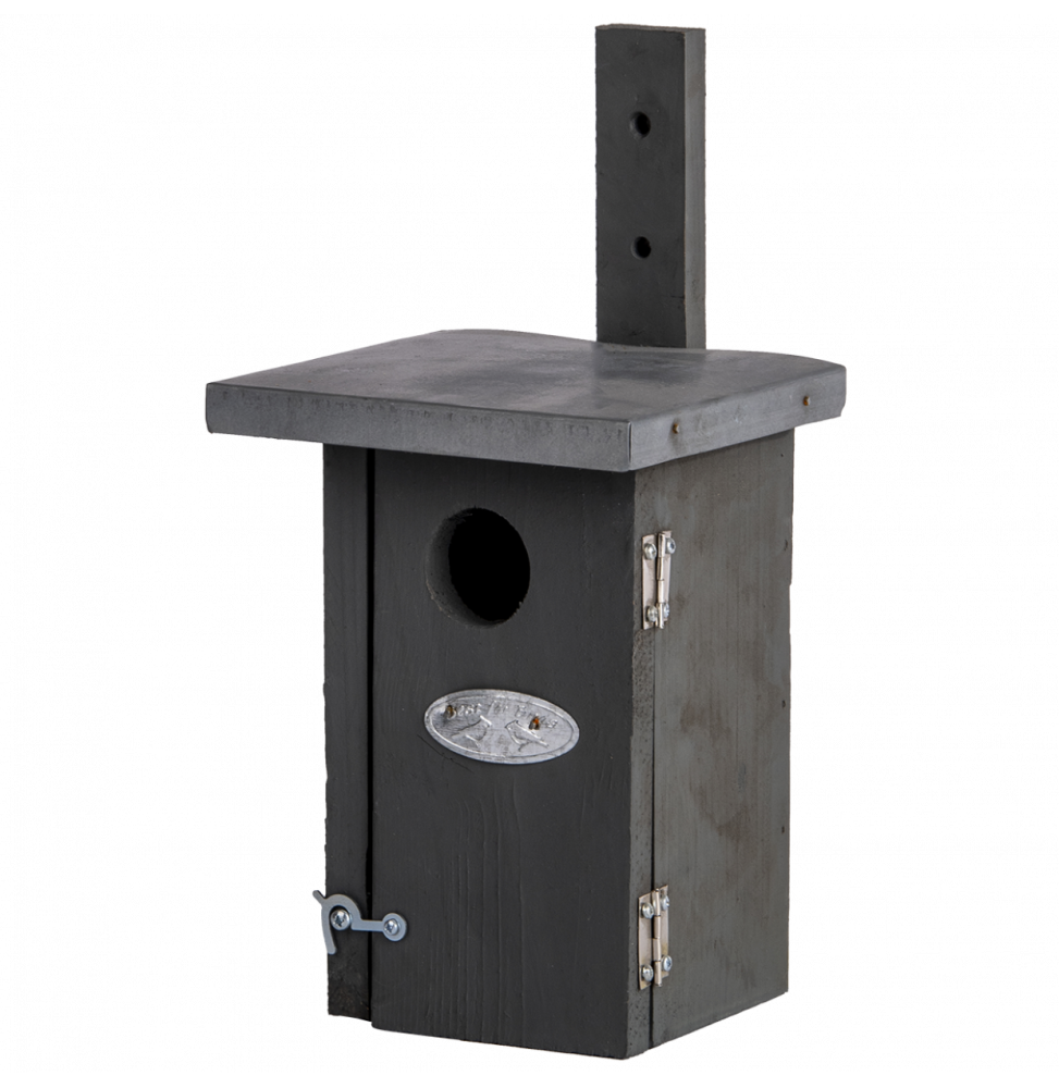 Nichoir Pour Roitelet - L 13,5 X L 11,4 X H 25,2 Cm - Anthracite - Livraison Gratuite