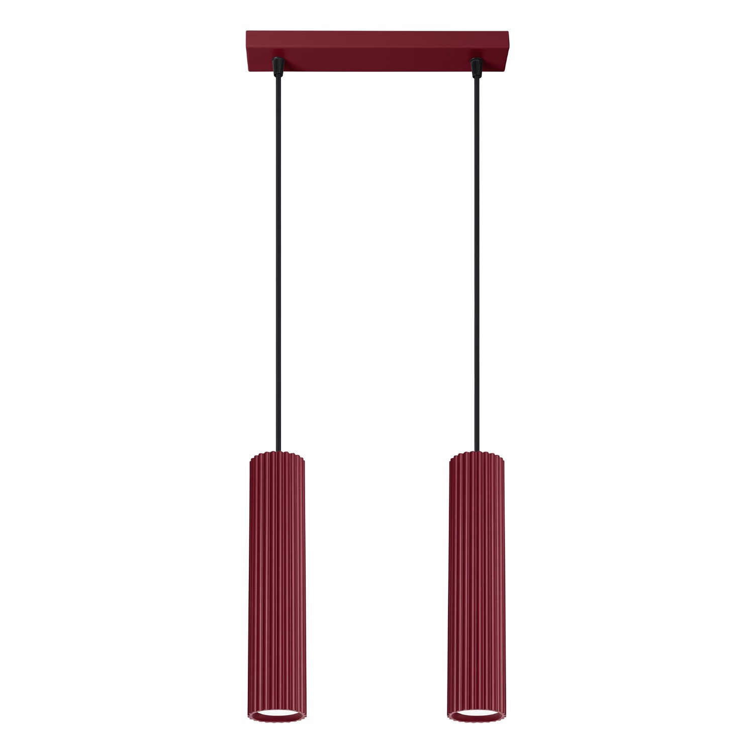 Suspensions Karbon Aluminium Bourgogne 2xgu10 30cm Sollux