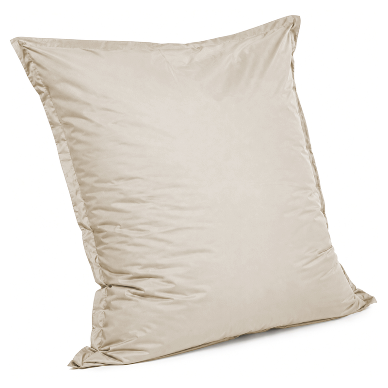 Pouf Extérieur Imperméable Déhoussable Anti-uv - 140x180 Cm Beige Bananair Fabriqué En France