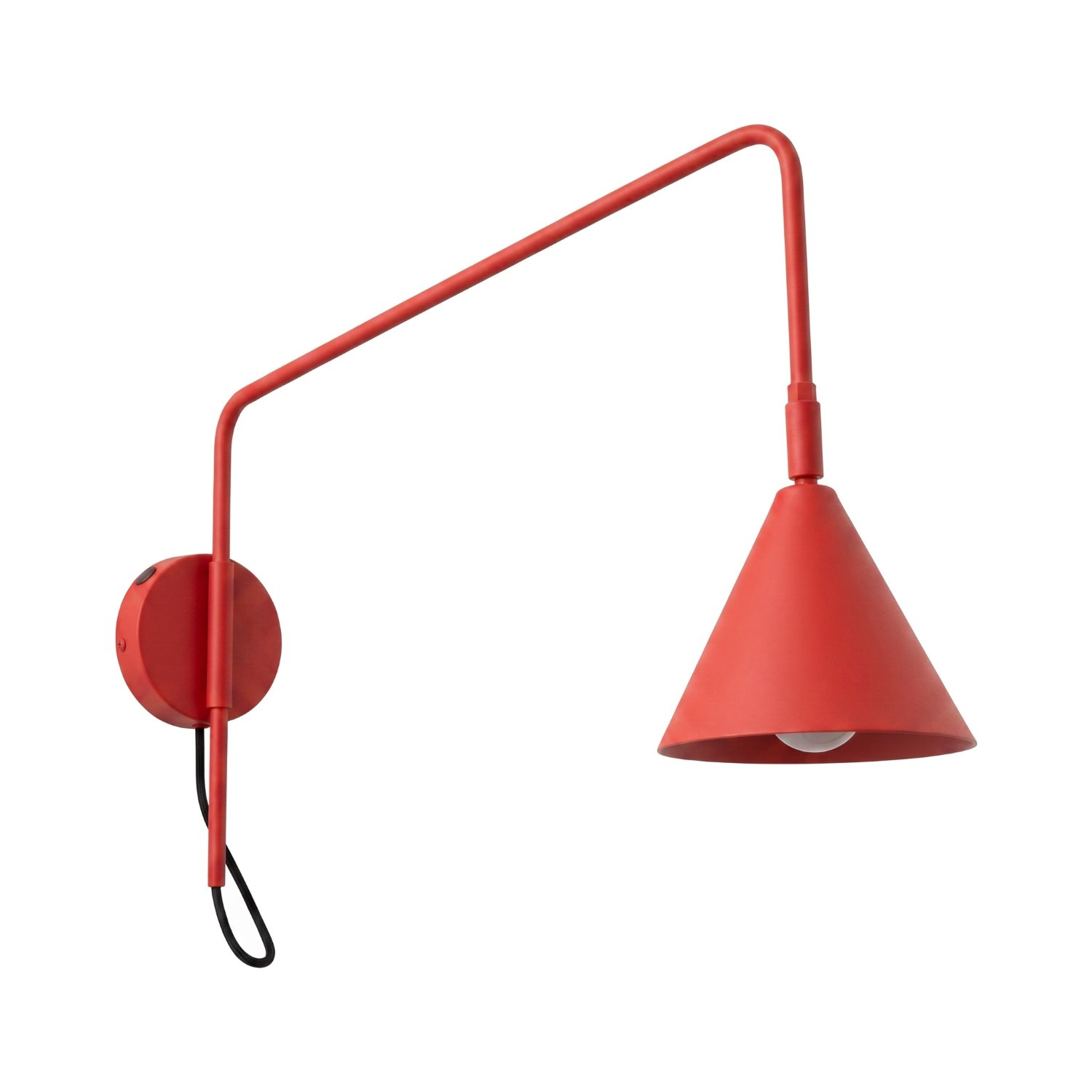 Appliques Nox Acier Rouge 1xe14 14cm Sollux