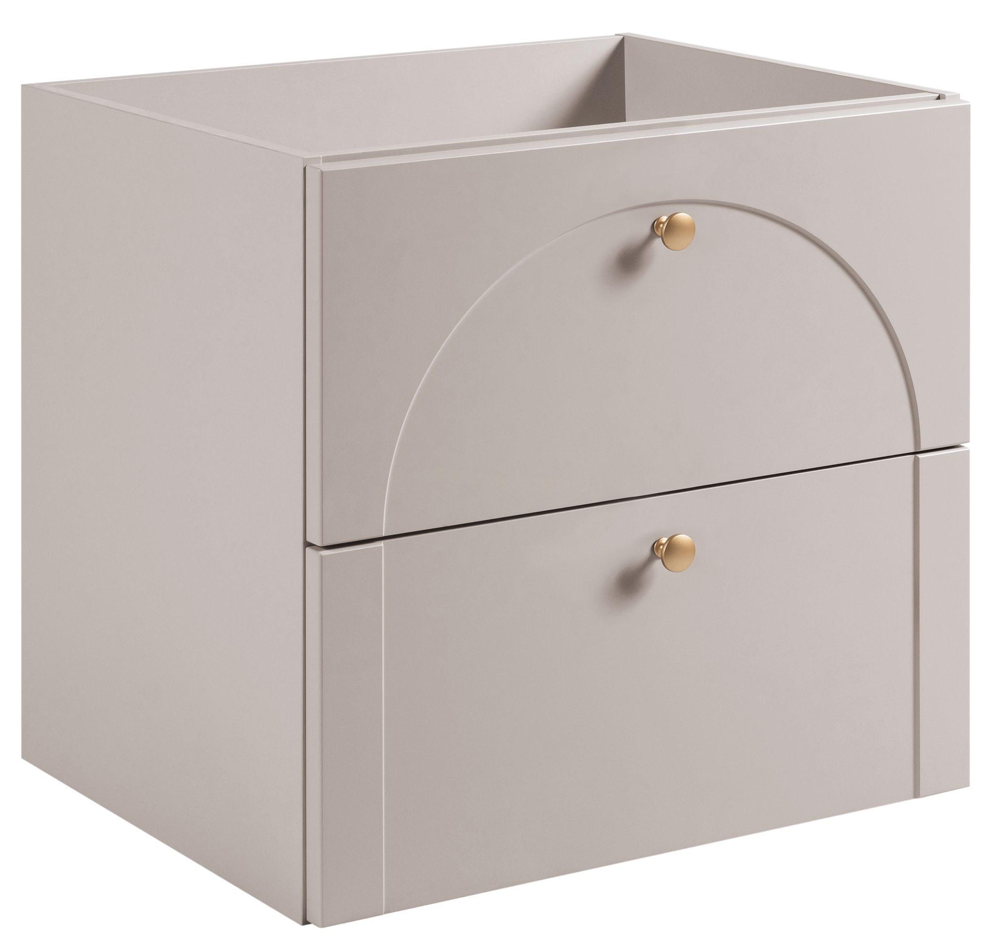 Meuble Sous Vasque Suspendu Aura Cachemire Mat 60 Cm G