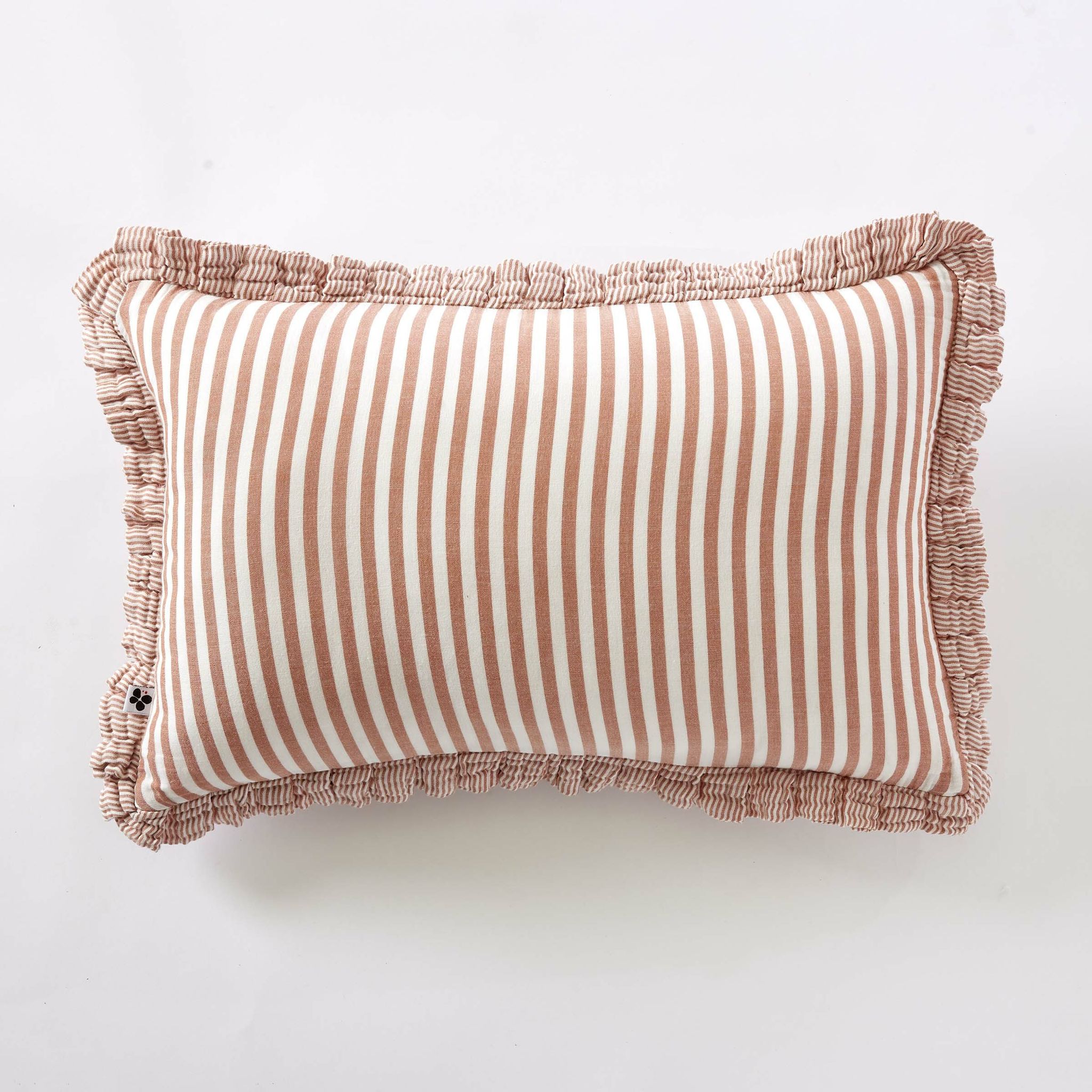 Coussin Déhoussable Gaze De Coton 40 X 60 Cm Abricot - Livia