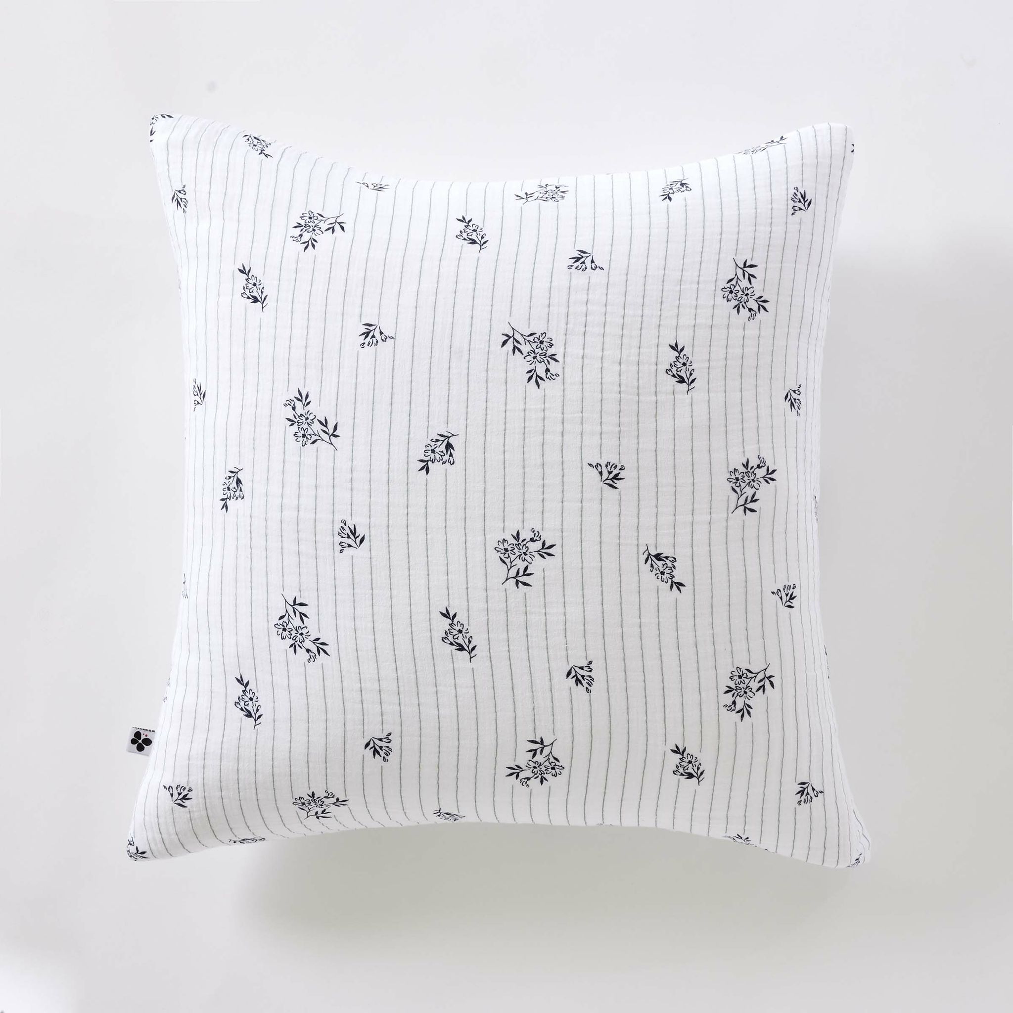 Taie D'Oreiller 60 X 60 Cm Double Gaze De Coton Imprimée Suzanne