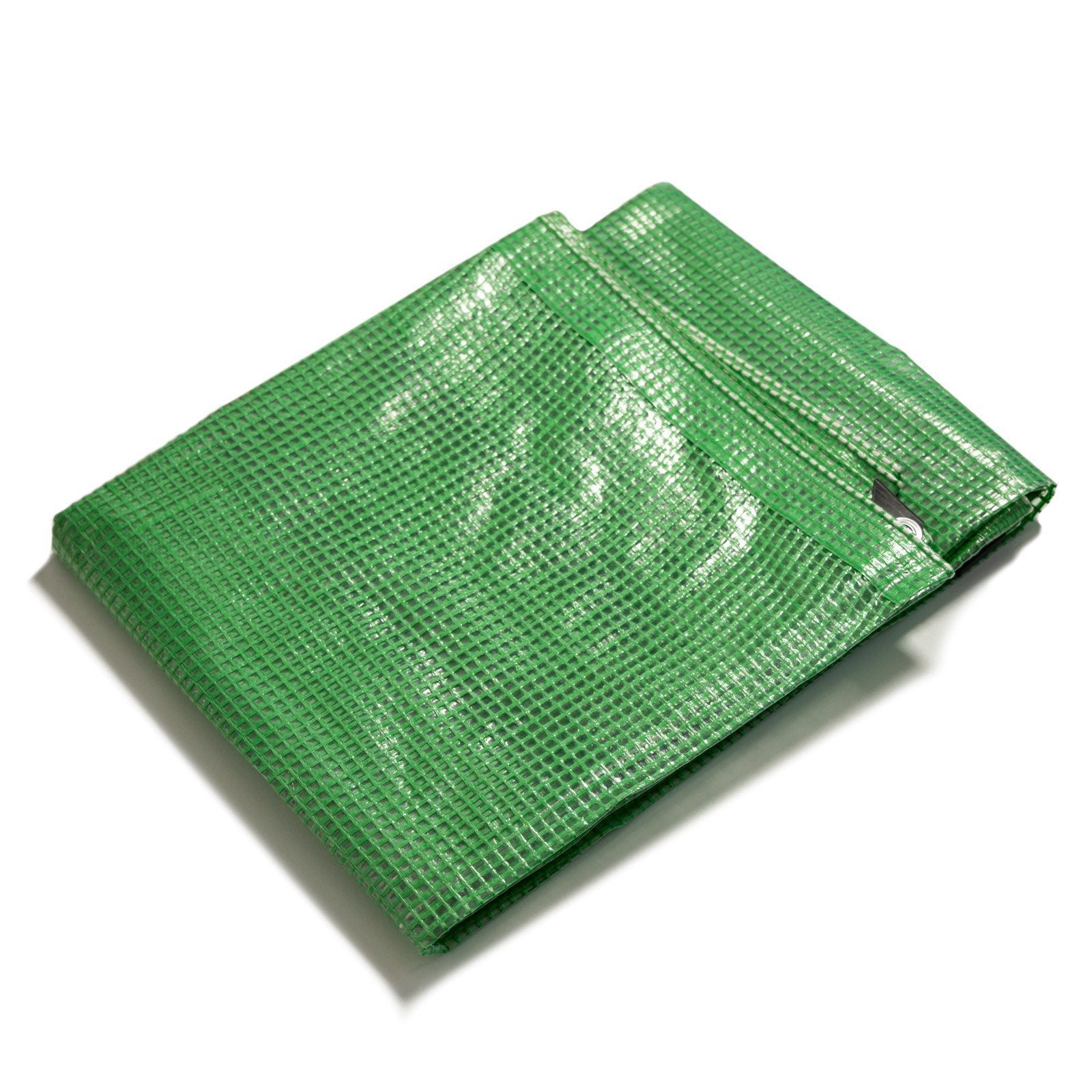 Bâche De Protection Imperméable Leno 140 G/m² Vert / Transparent 3 X 5 M