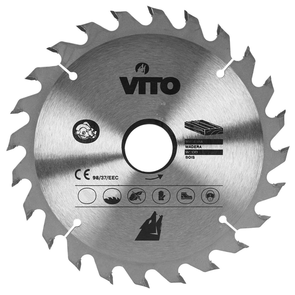 Vito - Lame Scie Circulaire Diam 180 X 1,8mm 24 Dents Scies Alesage 30mm