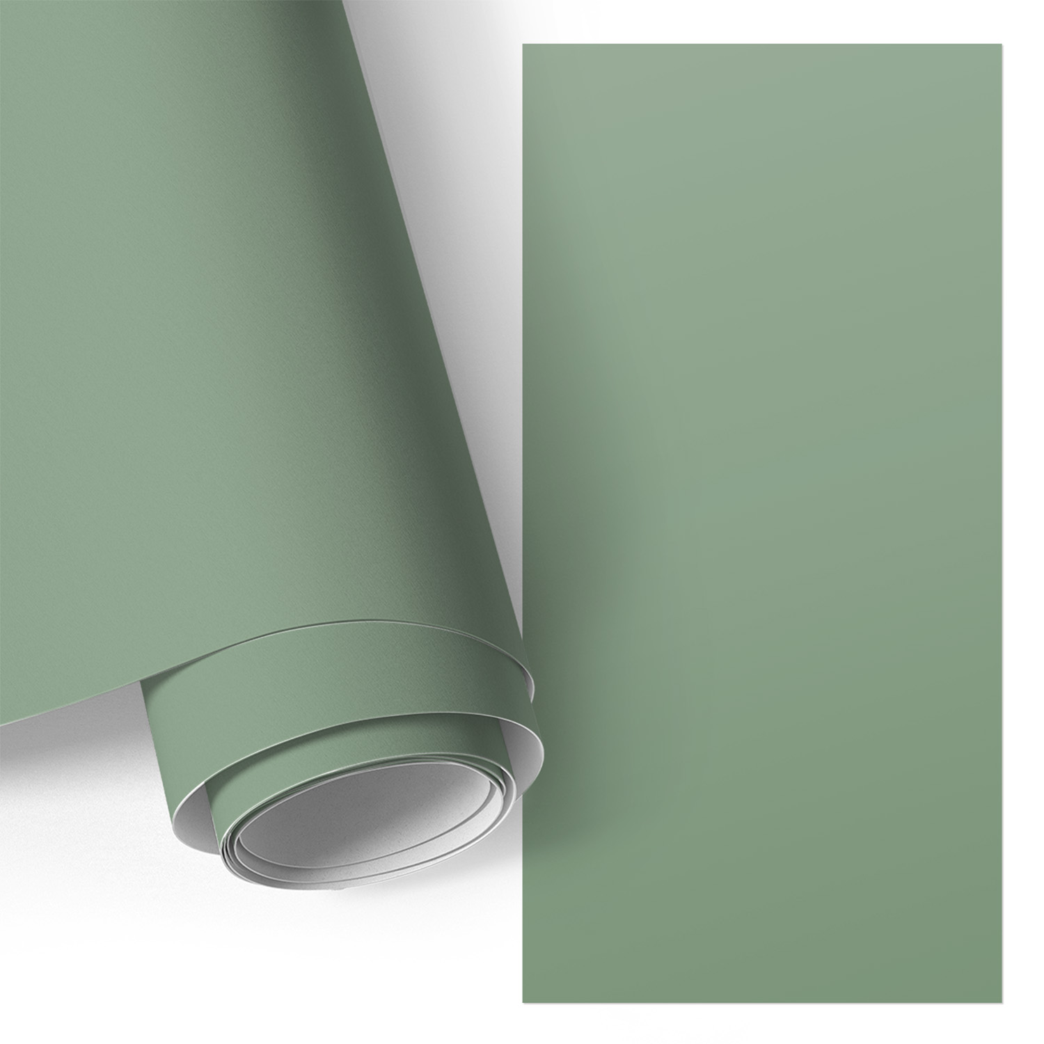 Film Adhesif Autocollant - Design Moderne - Imperméable - Pour Meubles - Pour Plans De Travail Vert Terne 65x130 Cm