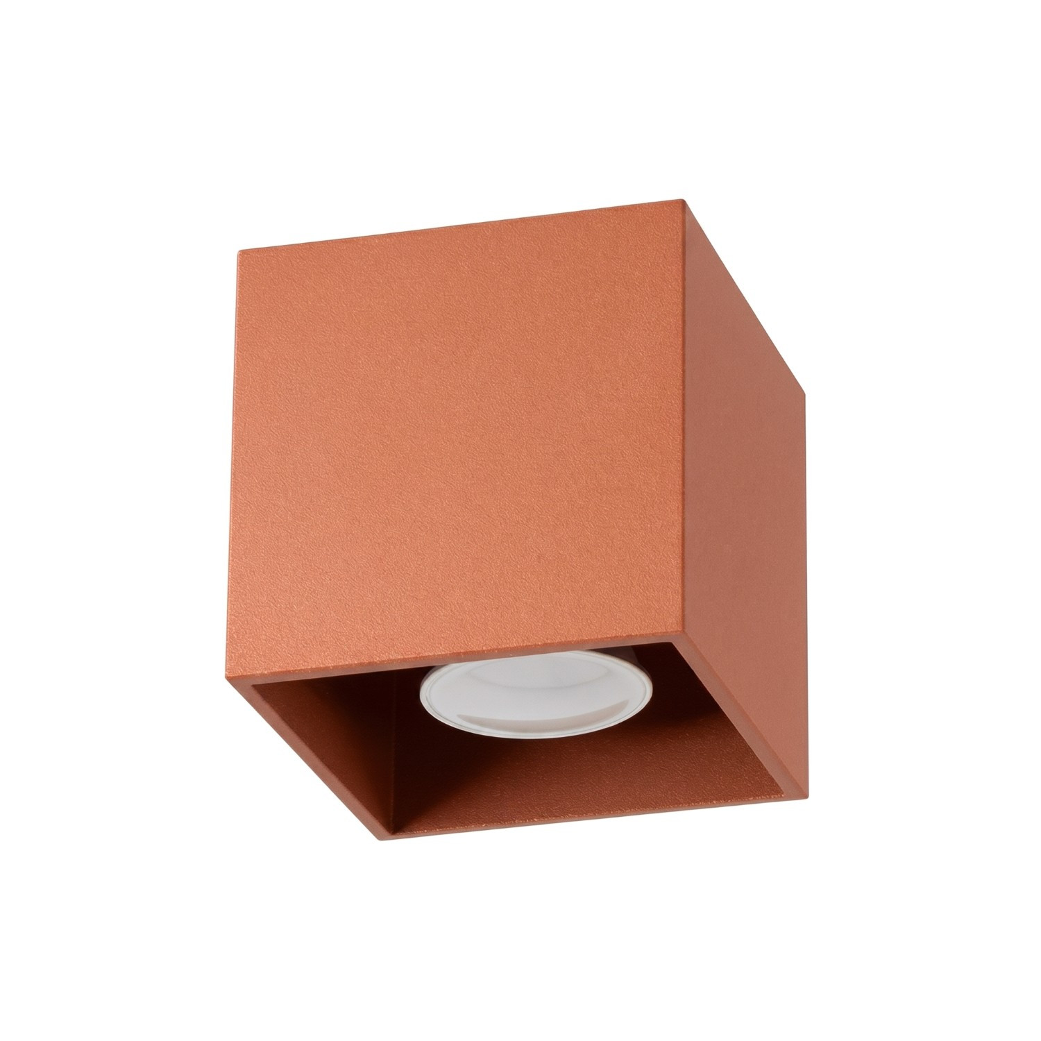 Plafonniers Quad Aluminium Ocre Rouge 1xgu10 10cm Sollux