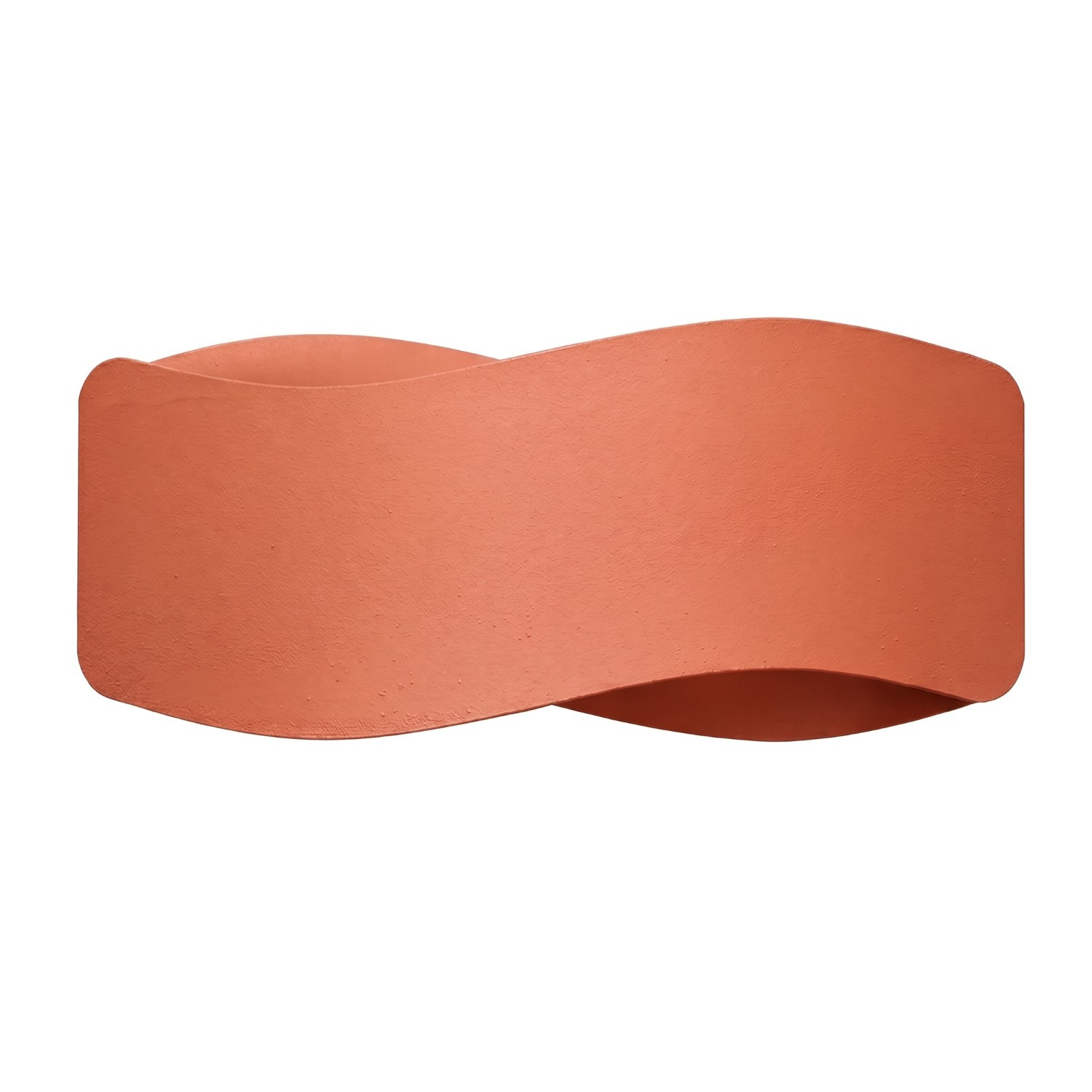Appliques Tila Acier Ocre Rouge 1xg9 30cm Sollux
