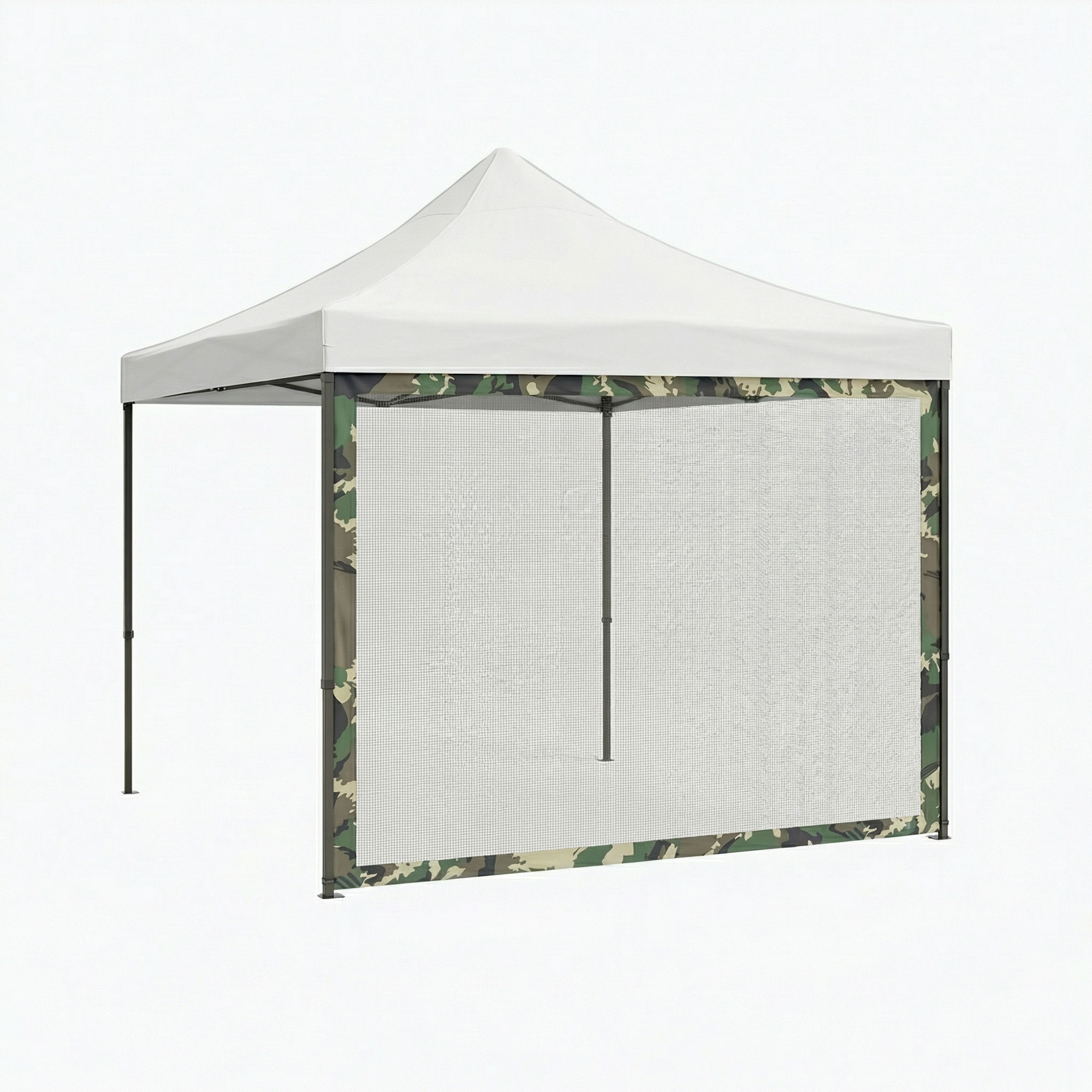 Filet Anti-moustiques Latéral Pour Gazebo De Jardin 300x200 Cm En Pvc Camouflage