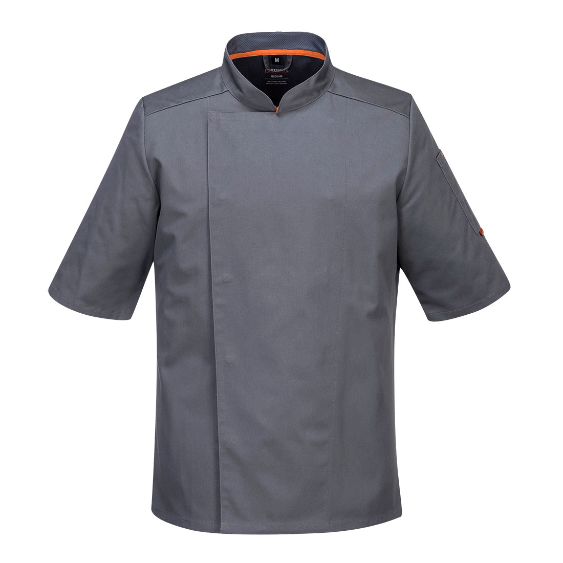 Veste Cuisine Manches Courtes Maille Respirable Portwest Gris L